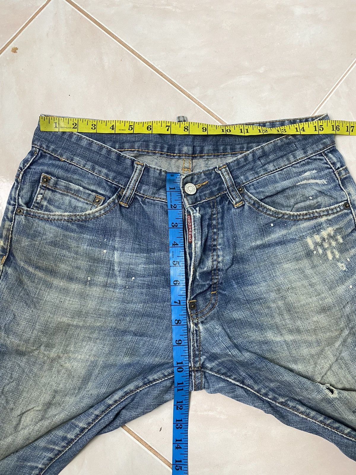 Dsquared2 Dsquared2 Distressed Denim Pant Size US 31 - 19 Thumbnail