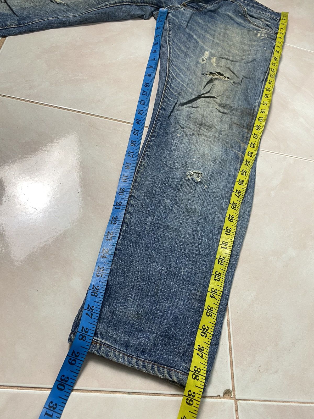 Dsquared2 Dsquared2 Distressed Denim Pant Size US 31 - 18 Thumbnail