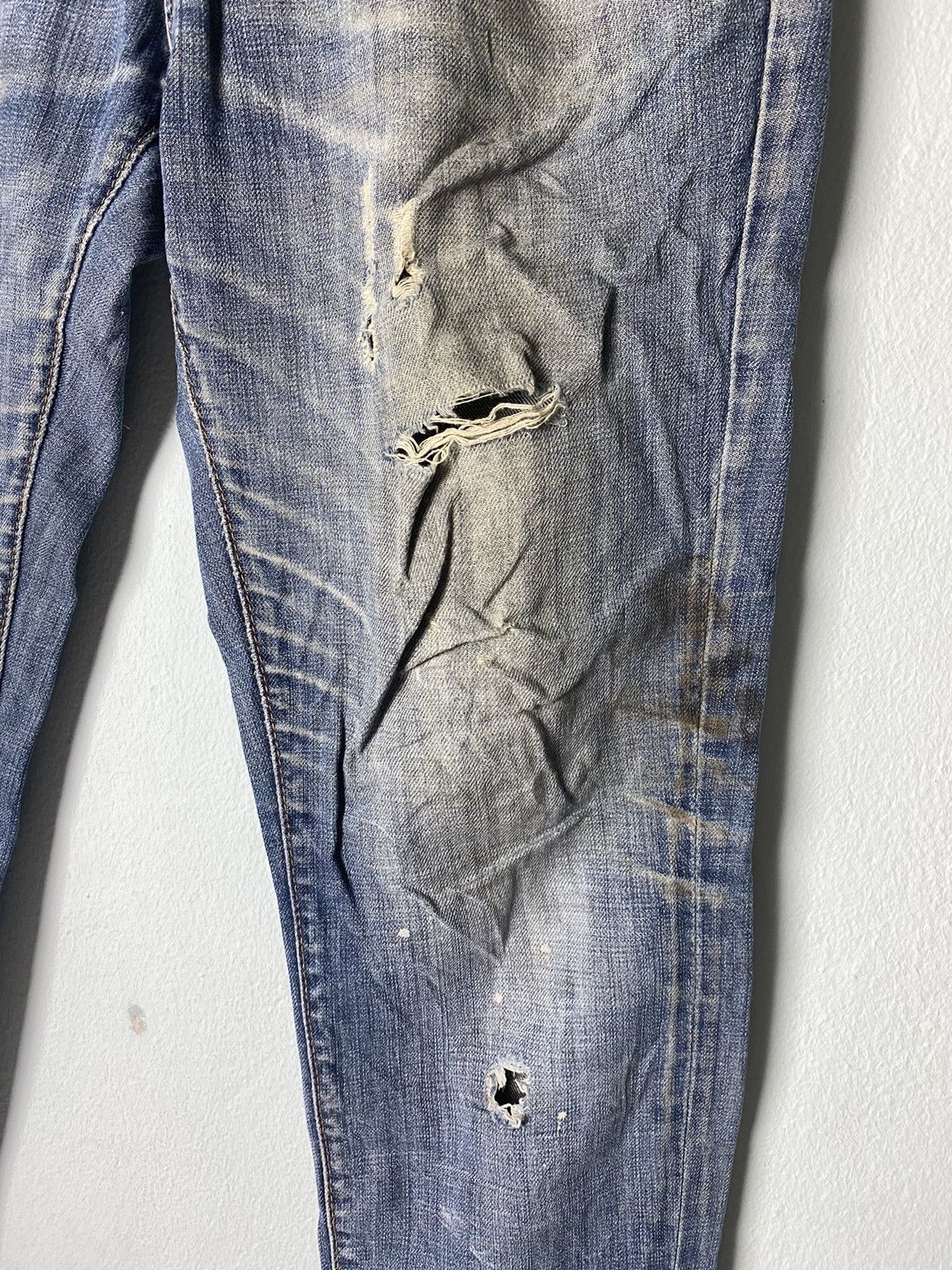 Dsquared2 Dsquared2 Distressed Denim Pant Size US 31 - 8 Thumbnail