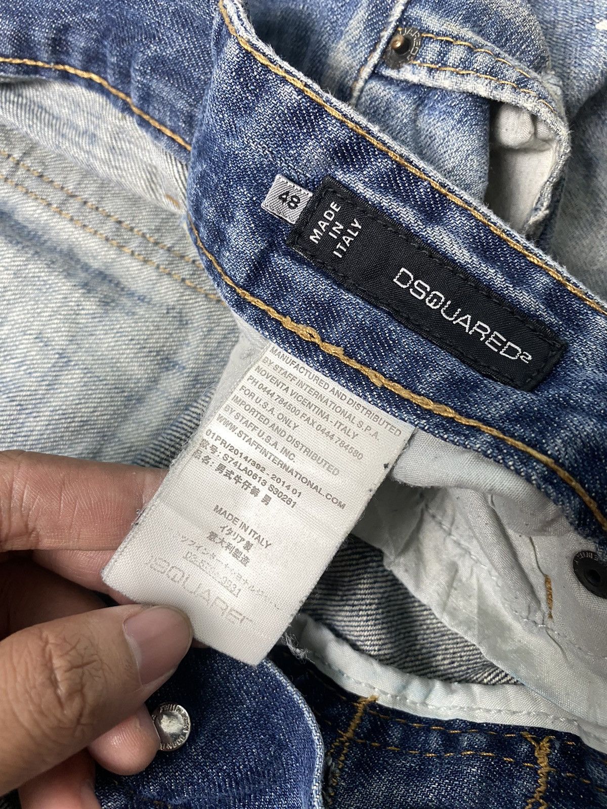 Dsquared2 Dsquared2 Distressed Denim Pant Size US 31 - 15 Thumbnail