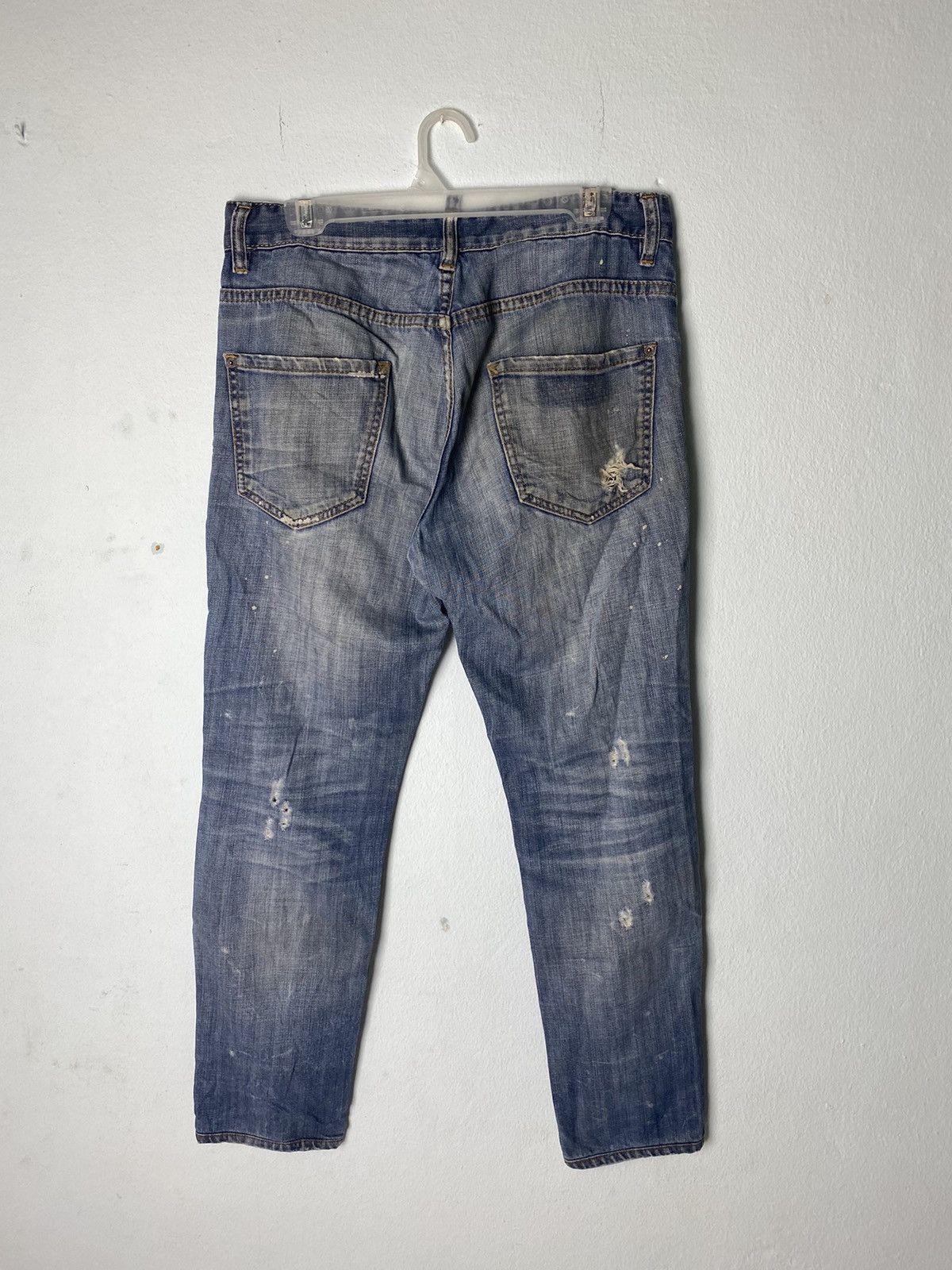 Dsquared2 Dsquared2 Distressed Denim Pant Size US 31 - 12 Thumbnail