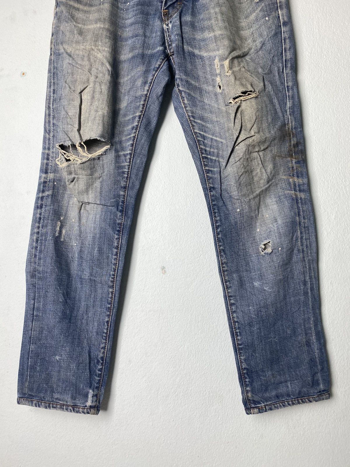 Dsquared2 Dsquared2 Distressed Denim Pant Size US 31 - 10 Thumbnail