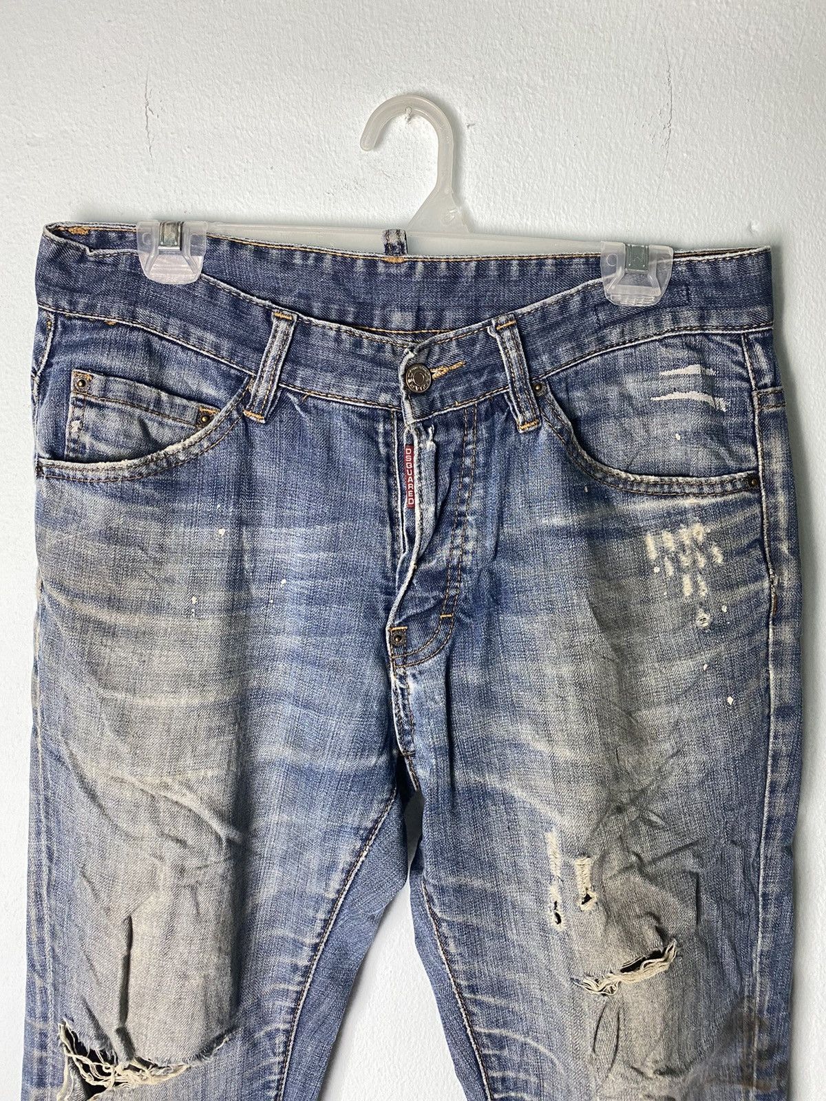Dsquared2 Dsquared2 Distressed Denim Pant Size US 31 - 2 Thumbnail