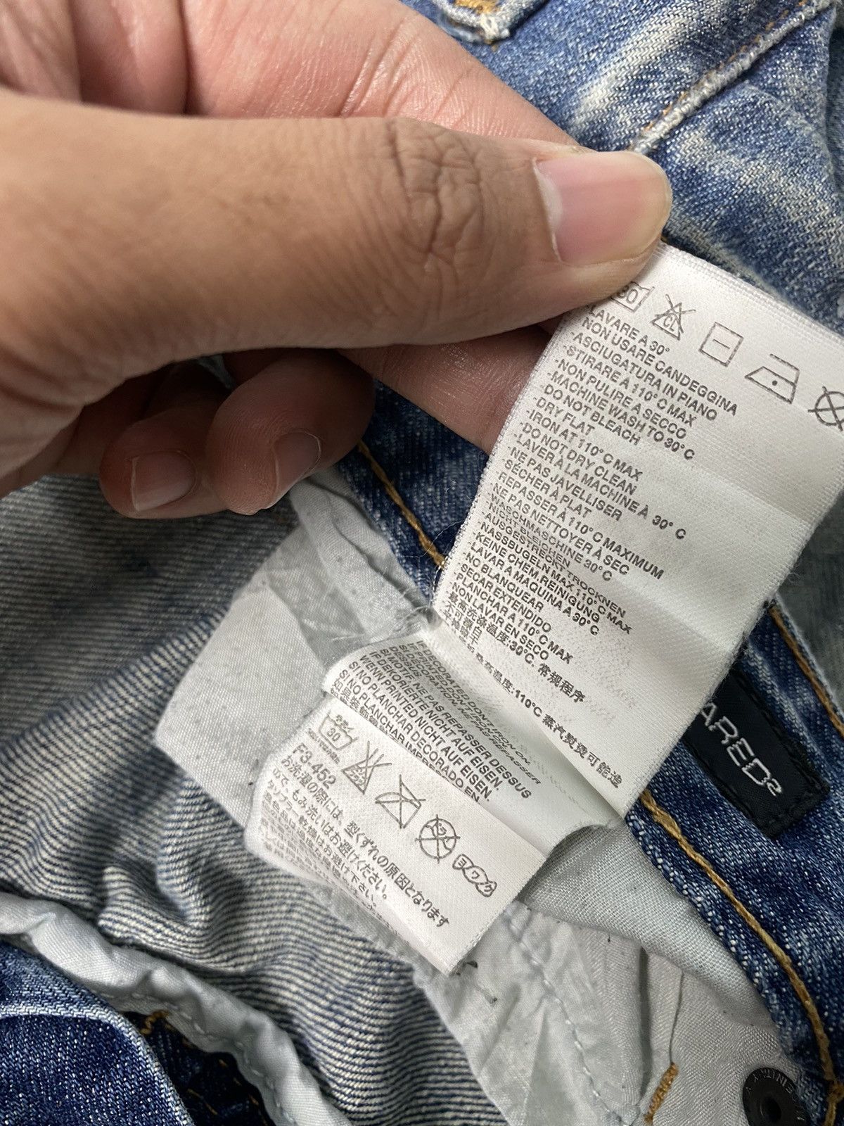 Dsquared2 Dsquared2 Distressed Denim Pant Size US 31 - 16 Thumbnail