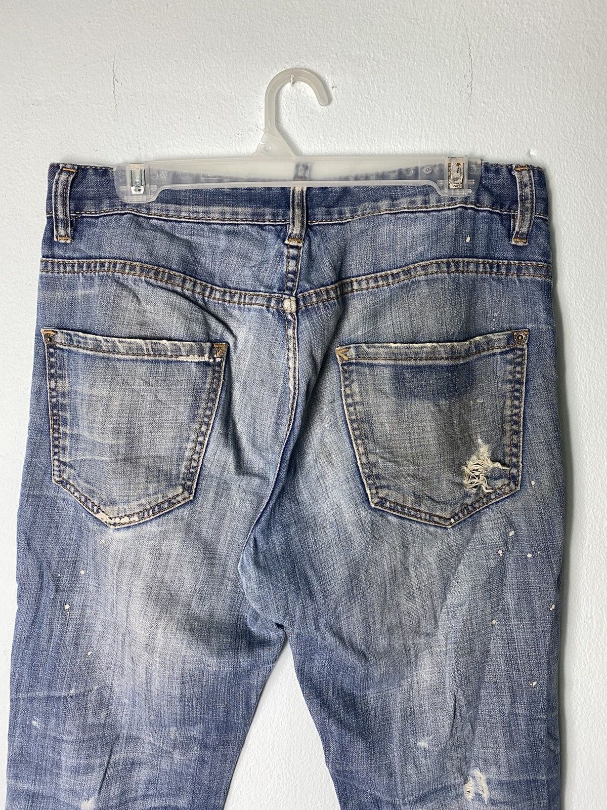 Dsquared2 Dsquared2 Distressed Denim Pant Size US 31 - 13 Thumbnail