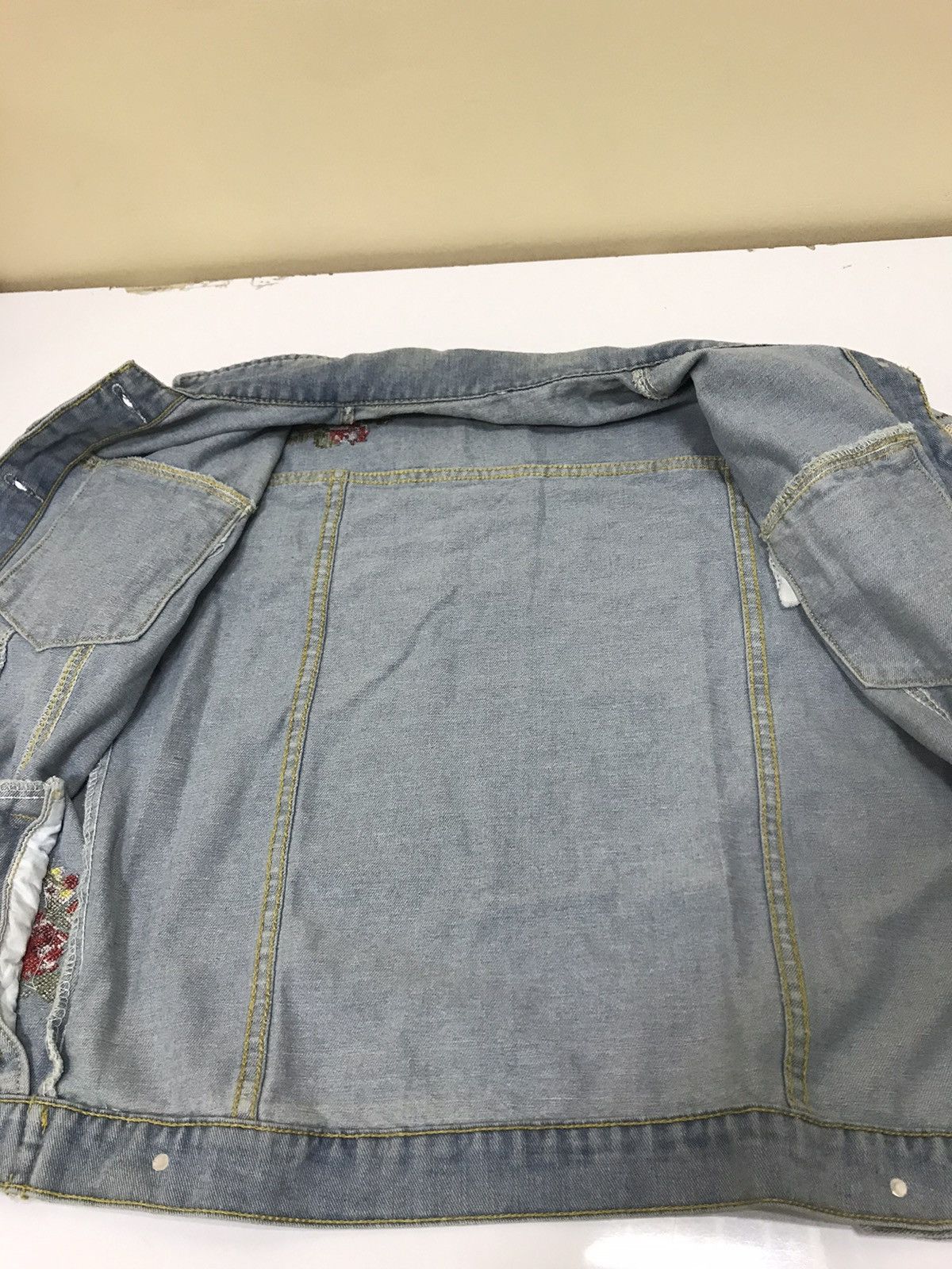 Vintage Unbranded Nice Design Denim Jacket Size M / US 6-8 / IT 42-44 - 16 Thumbnail