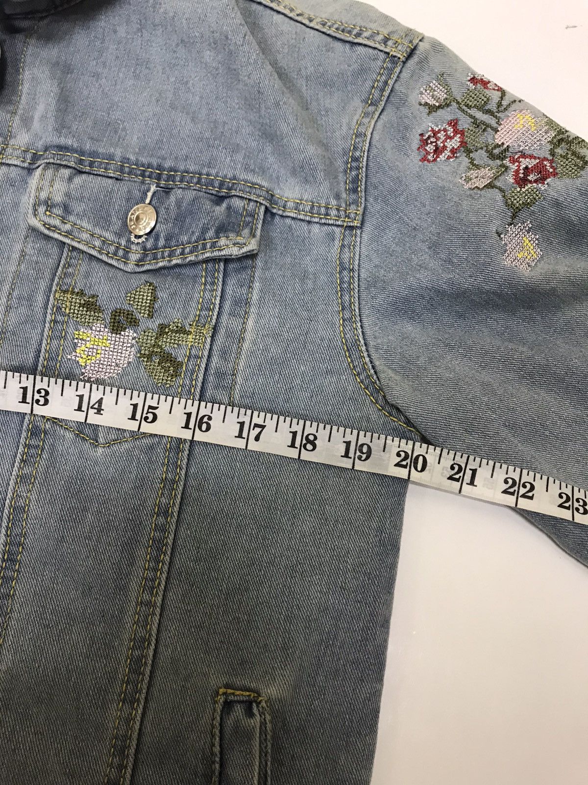 Vintage Unbranded Nice Design Denim Jacket Size M / US 6-8 / IT 42-44 - 17 Thumbnail