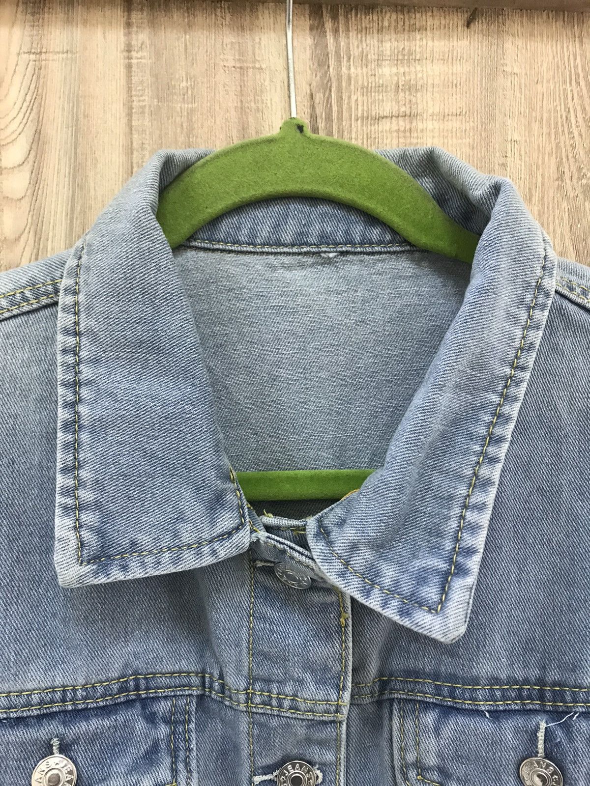 Vintage Unbranded Nice Design Denim Jacket Size M / US 6-8 / IT 42-44 - 3 Thumbnail