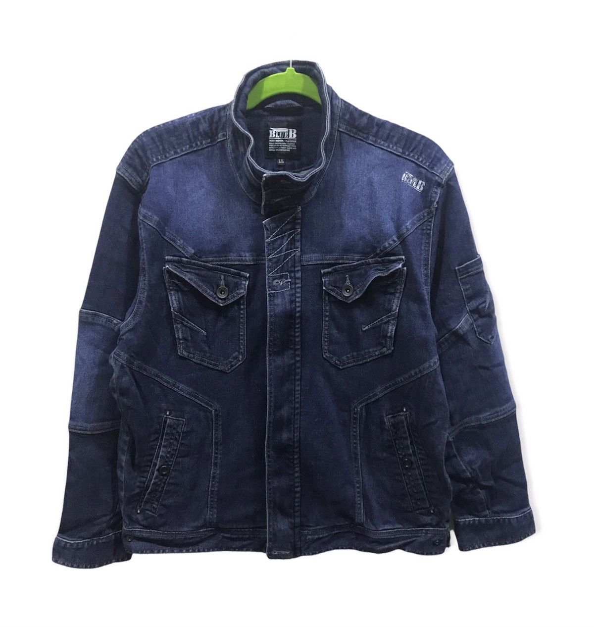 Blue Blue Japan Blue B Neo Denim Jacket Size US L / EU 52-54 / 3 - 1 Thumbnail