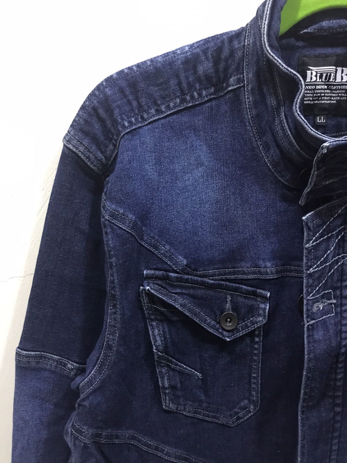 Blue Blue Japan Blue B Neo Denim Jacket Size US L / EU 52-54 / 3 - 4 Thumbnail