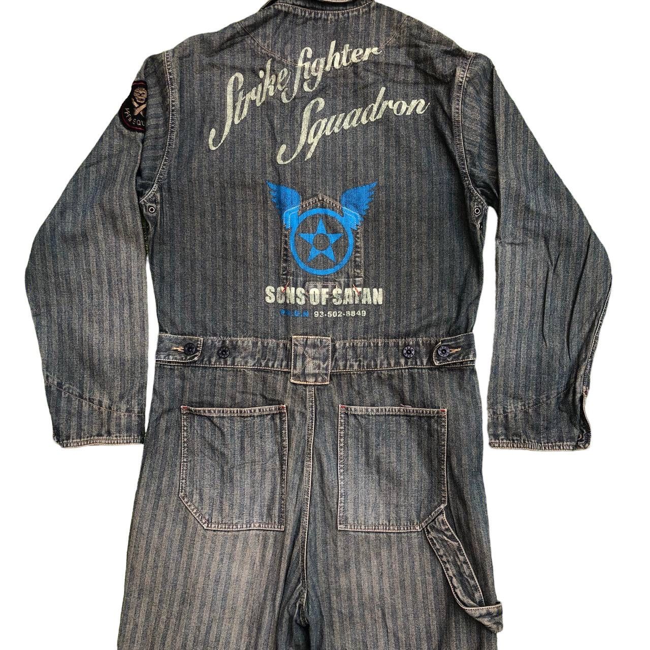 PPFM PPFM STRIKE FIGHTER SQUADRON SON OF SATAN STRIPED OVERALL Size US 36 / EU 52 - 3 Thumbnail