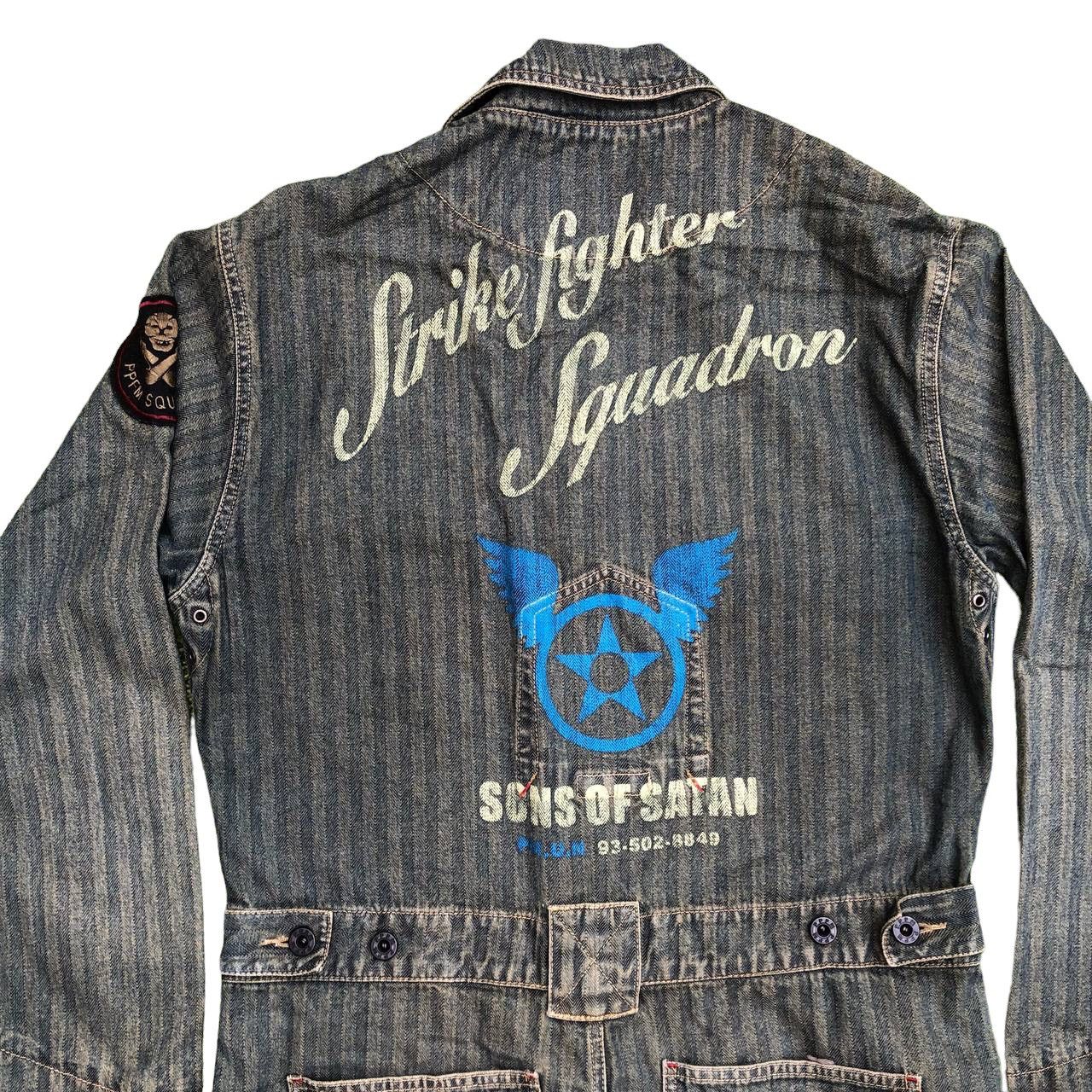 PPFM PPFM STRIKE FIGHTER SQUADRON SON OF SATAN STRIPED OVERALL Size US 36 / EU 52 - 4 Thumbnail