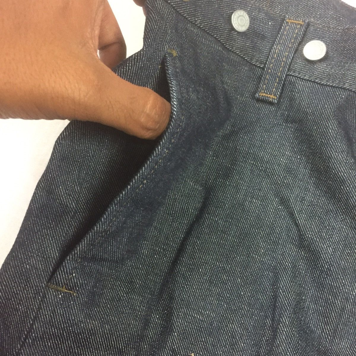 Edwin Margaret howell x edwin wide pants buckle back denim Size US 31 - 7 Thumbnail