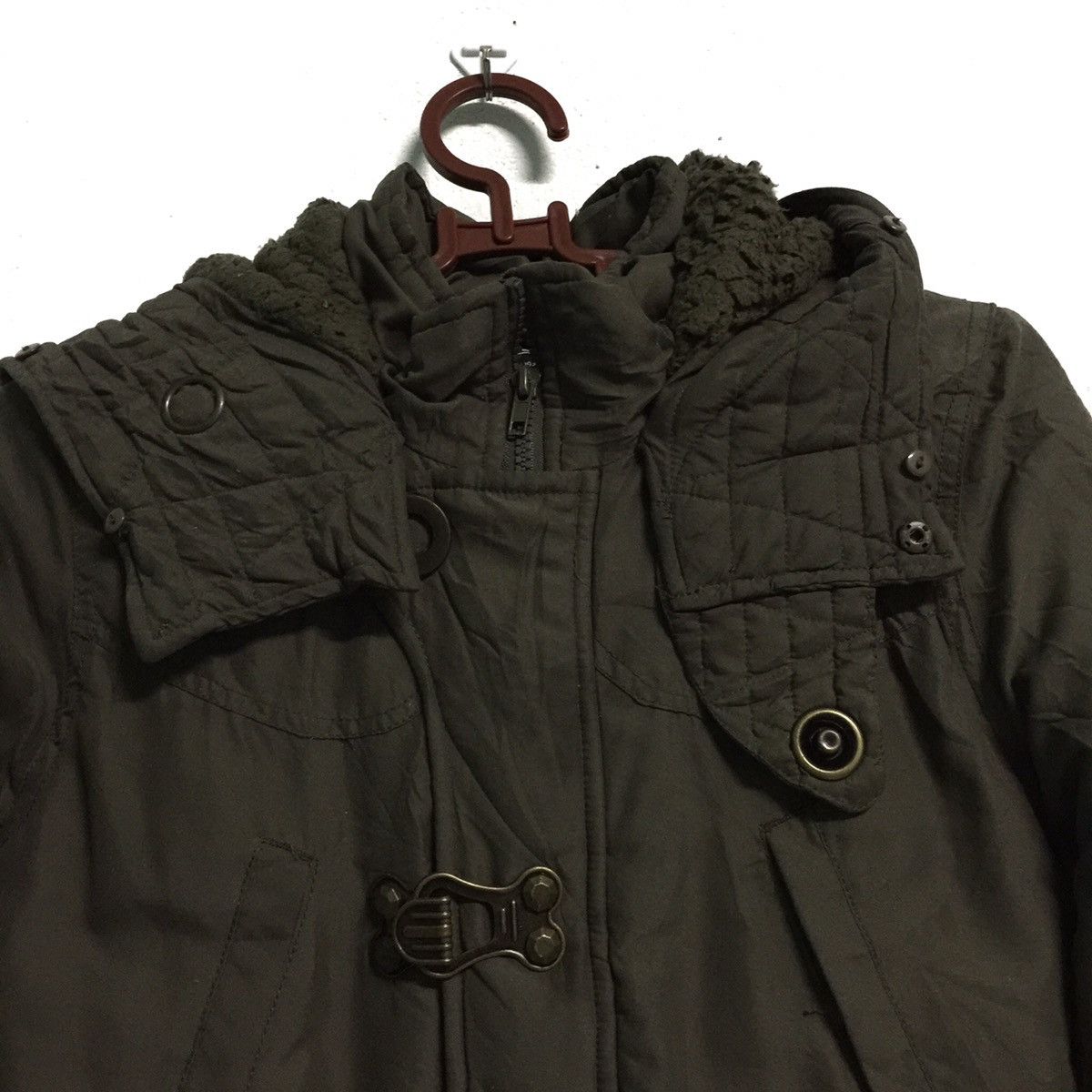 Japanese Brand Parka Jacket,Have Hood fur glove Like Obscur Stye Size US S / EU 44-46 / 1 - 9 Thumbnail