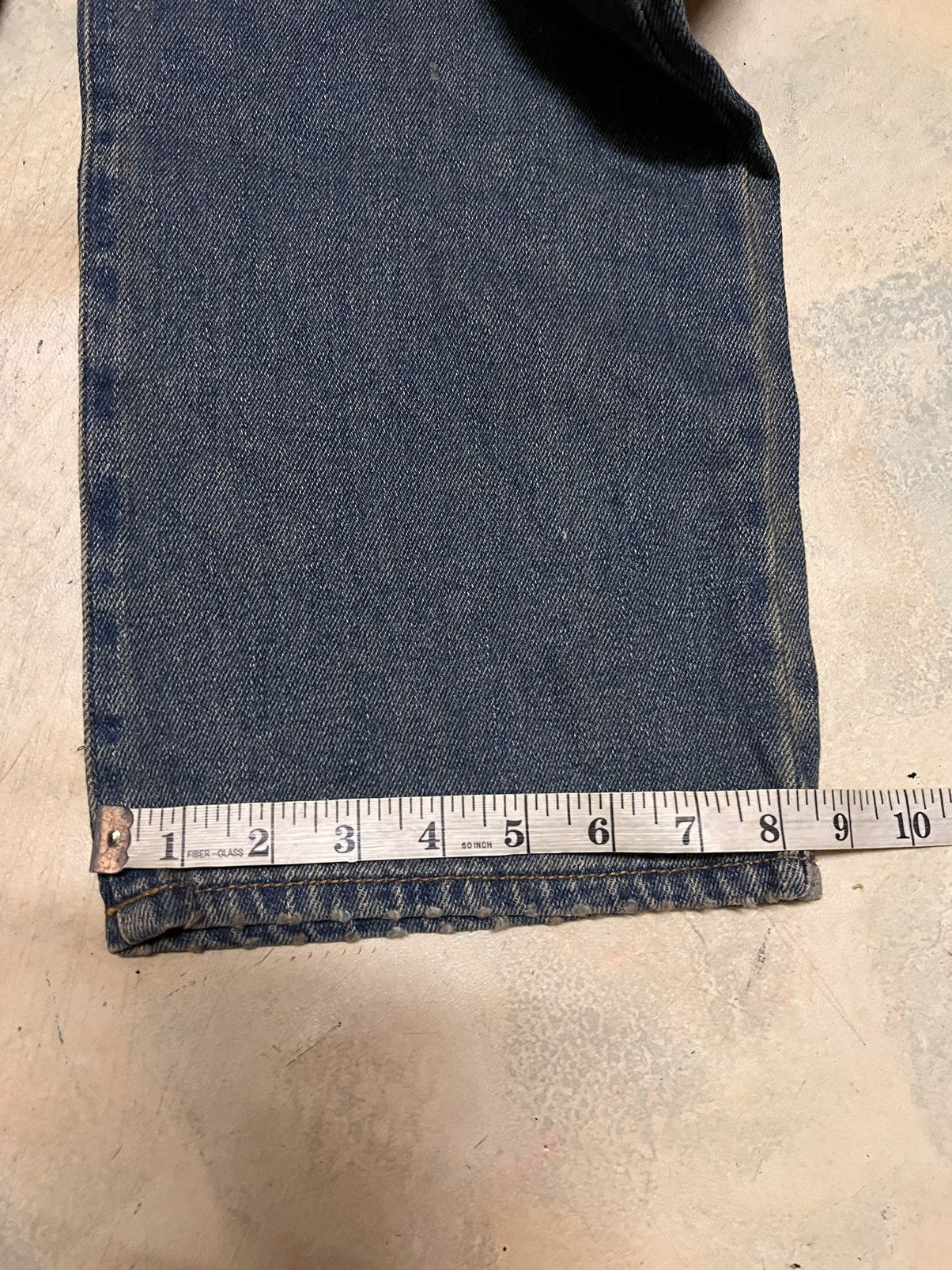 Japanese Brand Vintage Sky Bomber distressed denim jeans Size US 33 - 18 Thumbnail