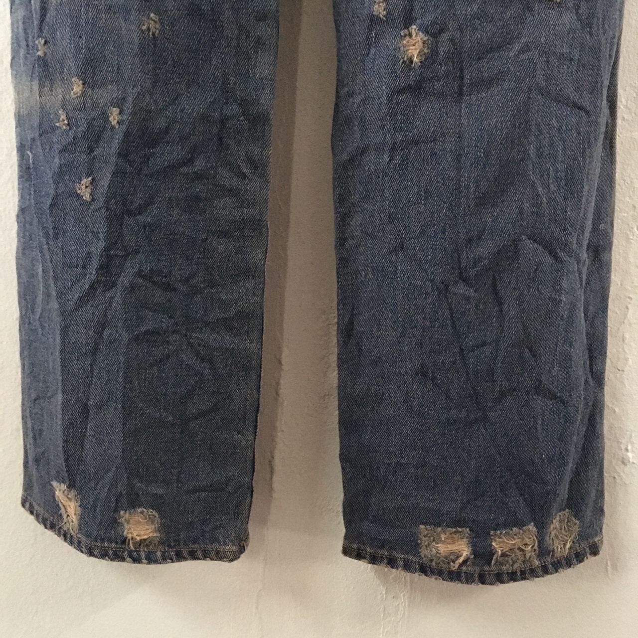 Japanese Brand Vintage Sky Bomber distressed denim jeans Size US 33 - 10 Thumbnail