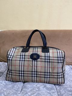 Unisex Vintage Burberrys Bag Burberry weekend Bag Travel bag Nova Check