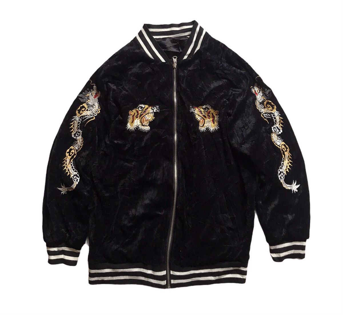 Japanese Brand SUKAJAN SOUVENIR TIGER REVERSIBLE Size US S / EU 44-46 / 1 - 1 Thumbnail