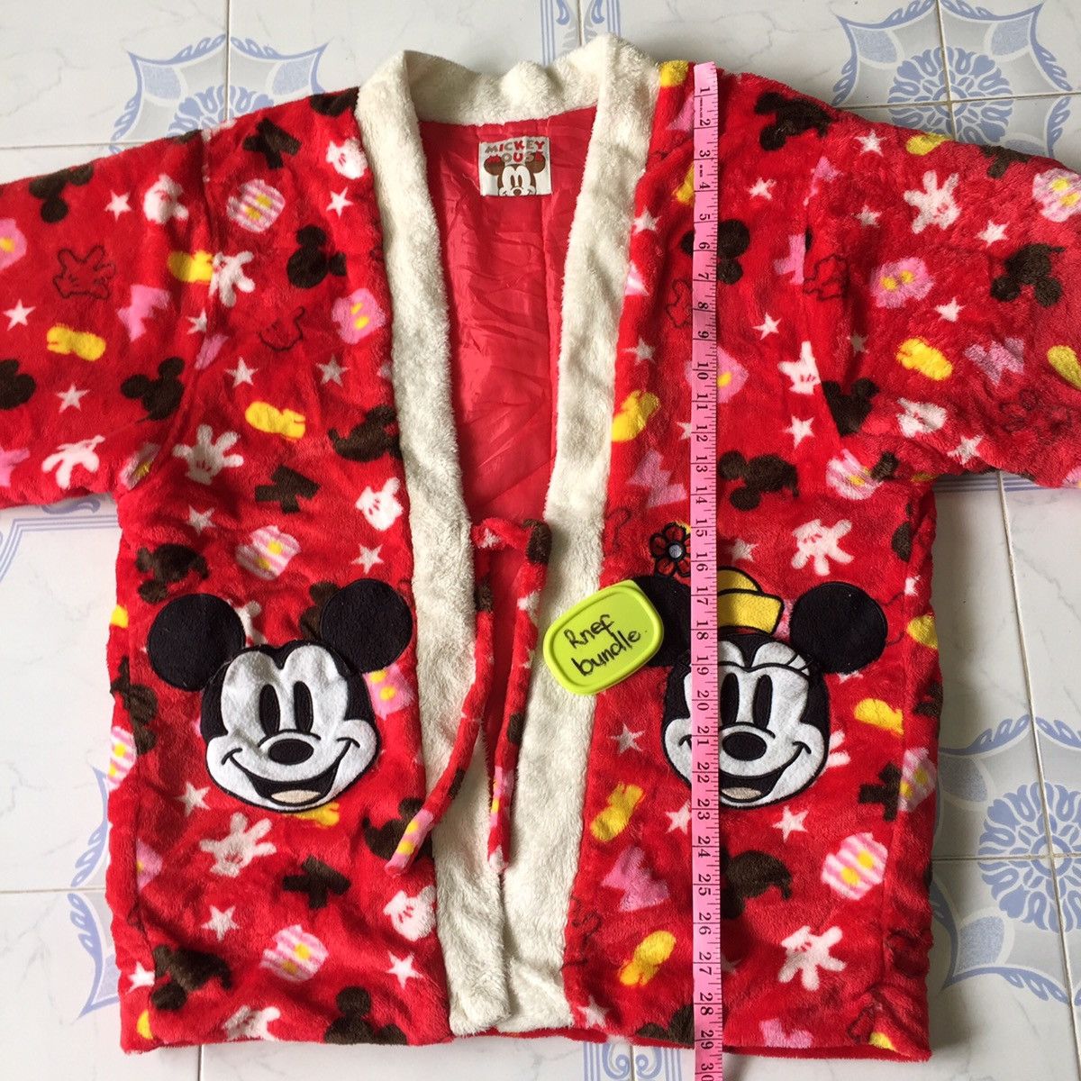 Cartoon Network Full Print Mickey Mouse Red Kimono Japanese Traditional Size US L / EU 52-54 / 3 - 8 Thumbnail