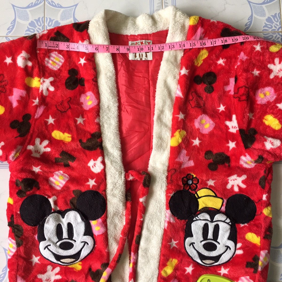 Cartoon Network Full Print Mickey Mouse Red Kimono Japanese Traditional Size US L / EU 52-54 / 3 - 6 Thumbnail