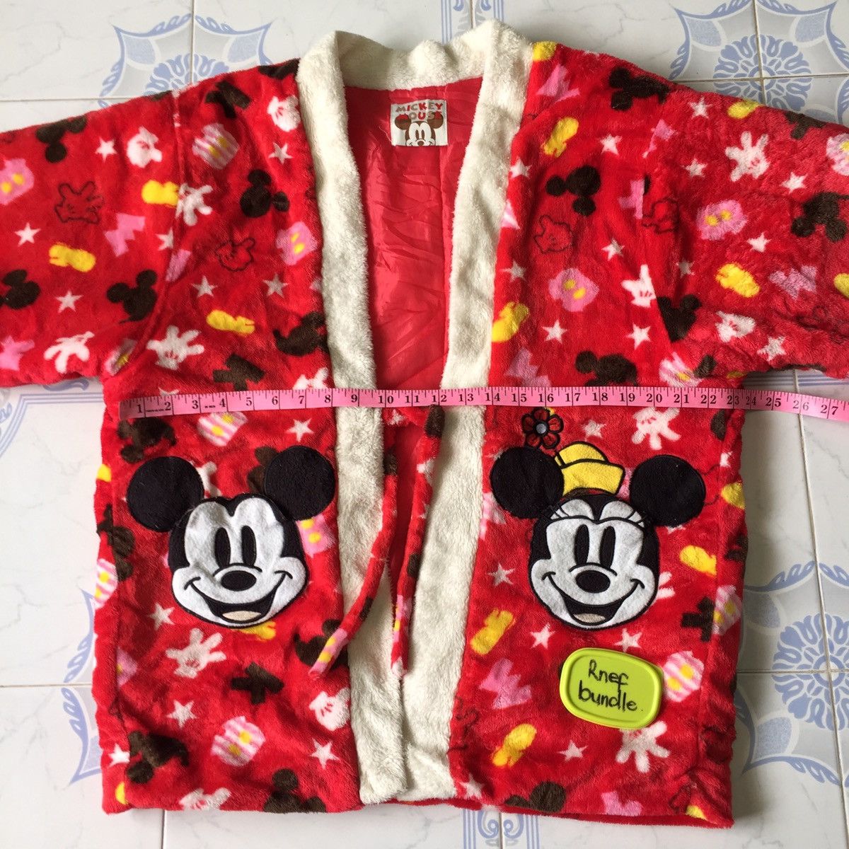 Cartoon Network Full Print Mickey Mouse Red Kimono Japanese Traditional Size US L / EU 52-54 / 3 - 7 Thumbnail