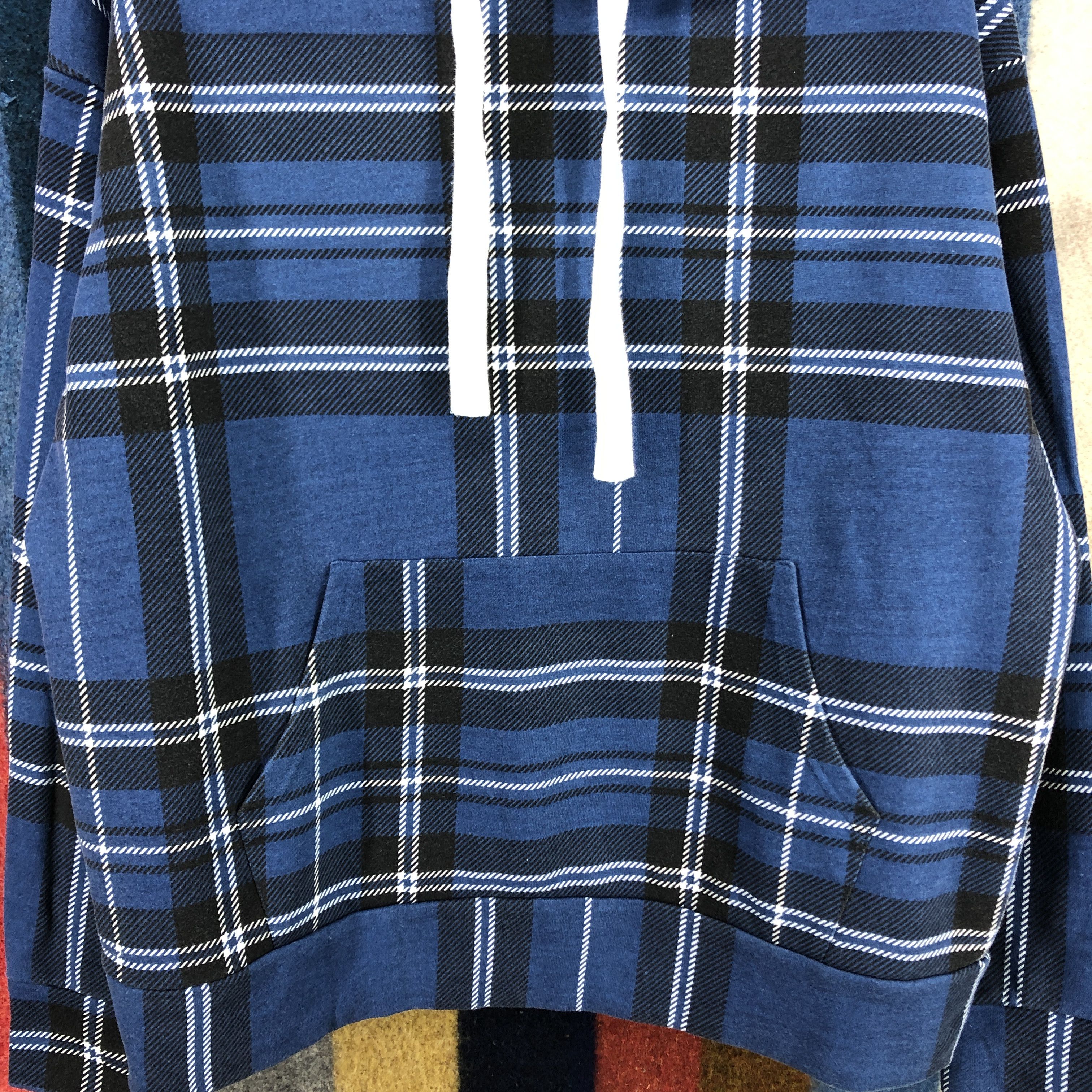 Japanese Brand H REM MUSEUM Checked Hoodie Pullover #2679-76 Size US XL / EU 56 / 4 - 3 Thumbnail