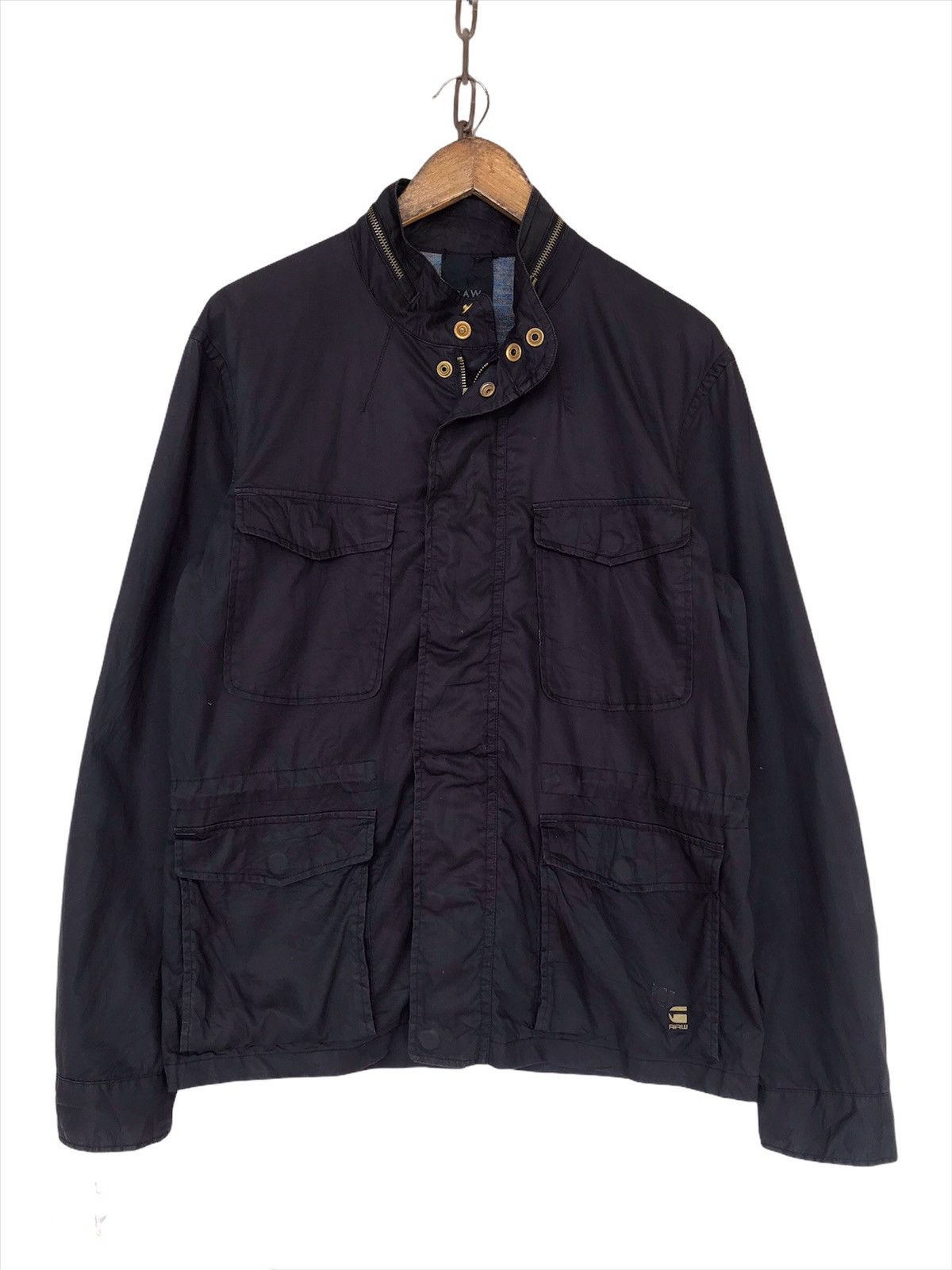 G-Star × Japanese Brand 💥FinalDrop💥Vintage G Star Raw Military Zipper Jacket Size US M / EU 48-50 / 2 - 1 Thumbnail