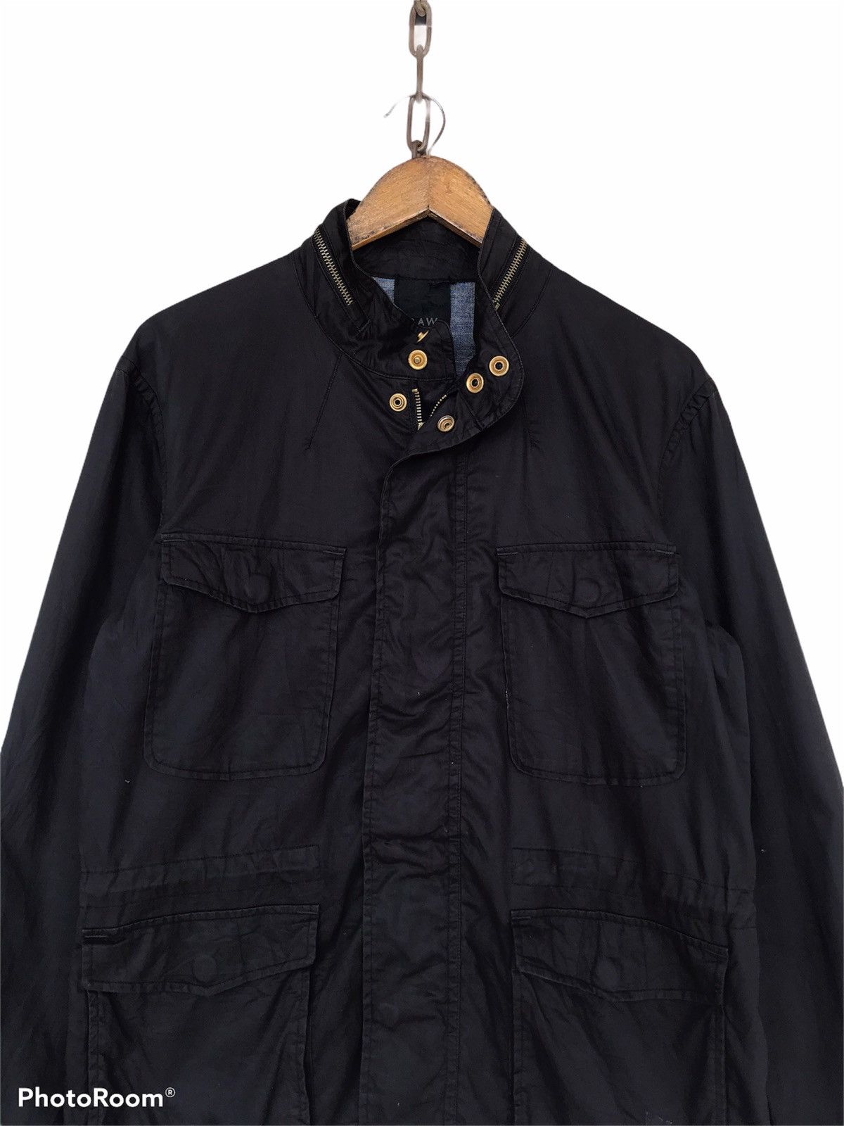 G-Star × Japanese Brand 💥FinalDrop💥Vintage G Star Raw Military Zipper Jacket Size US M / EU 48-50 / 2 - 4 Thumbnail