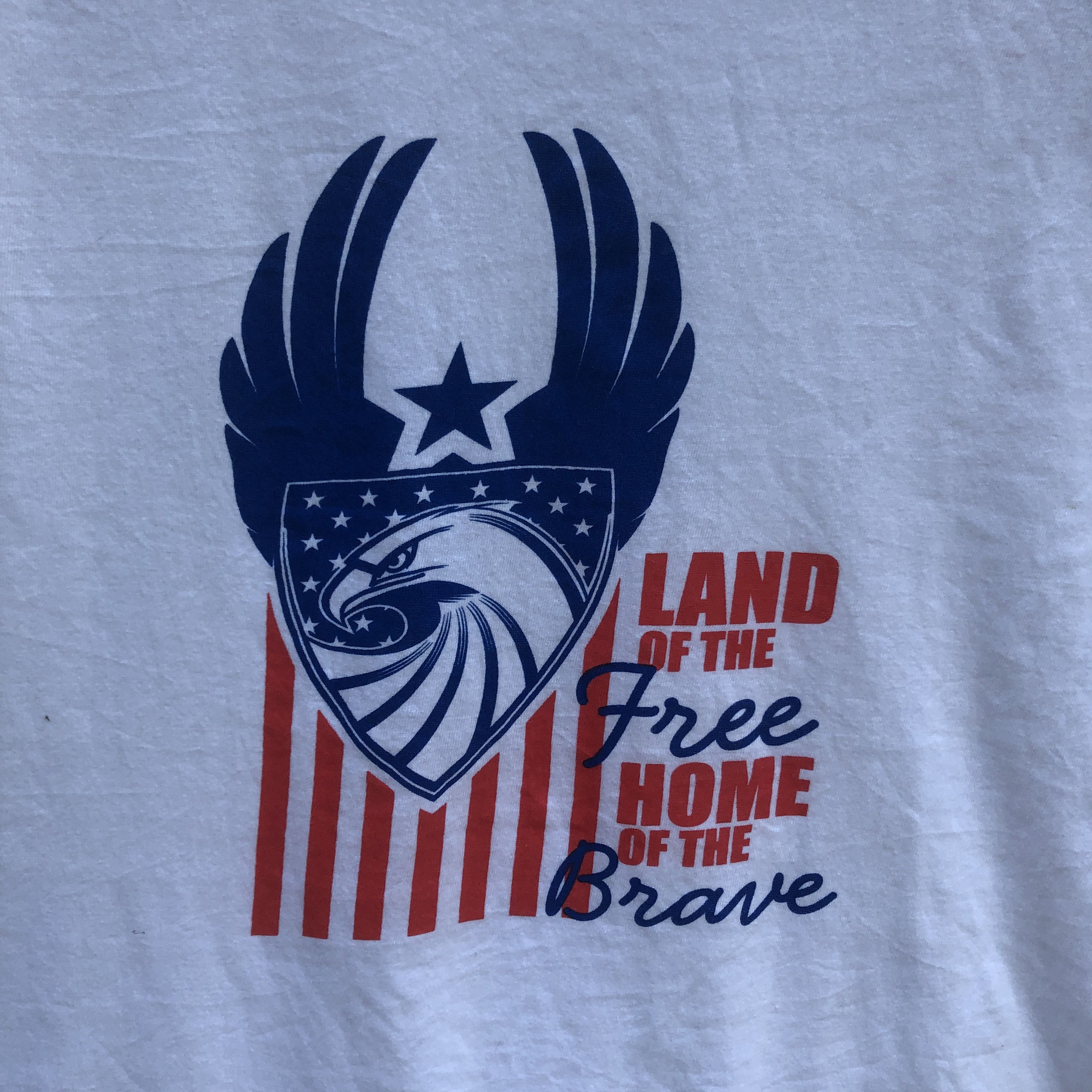 Other LAND OF THE FREE HOME OF THE BRAVERY T Shirt #0545-17 Size US M / EU 48-50 / 2 - 2 Thumbnail