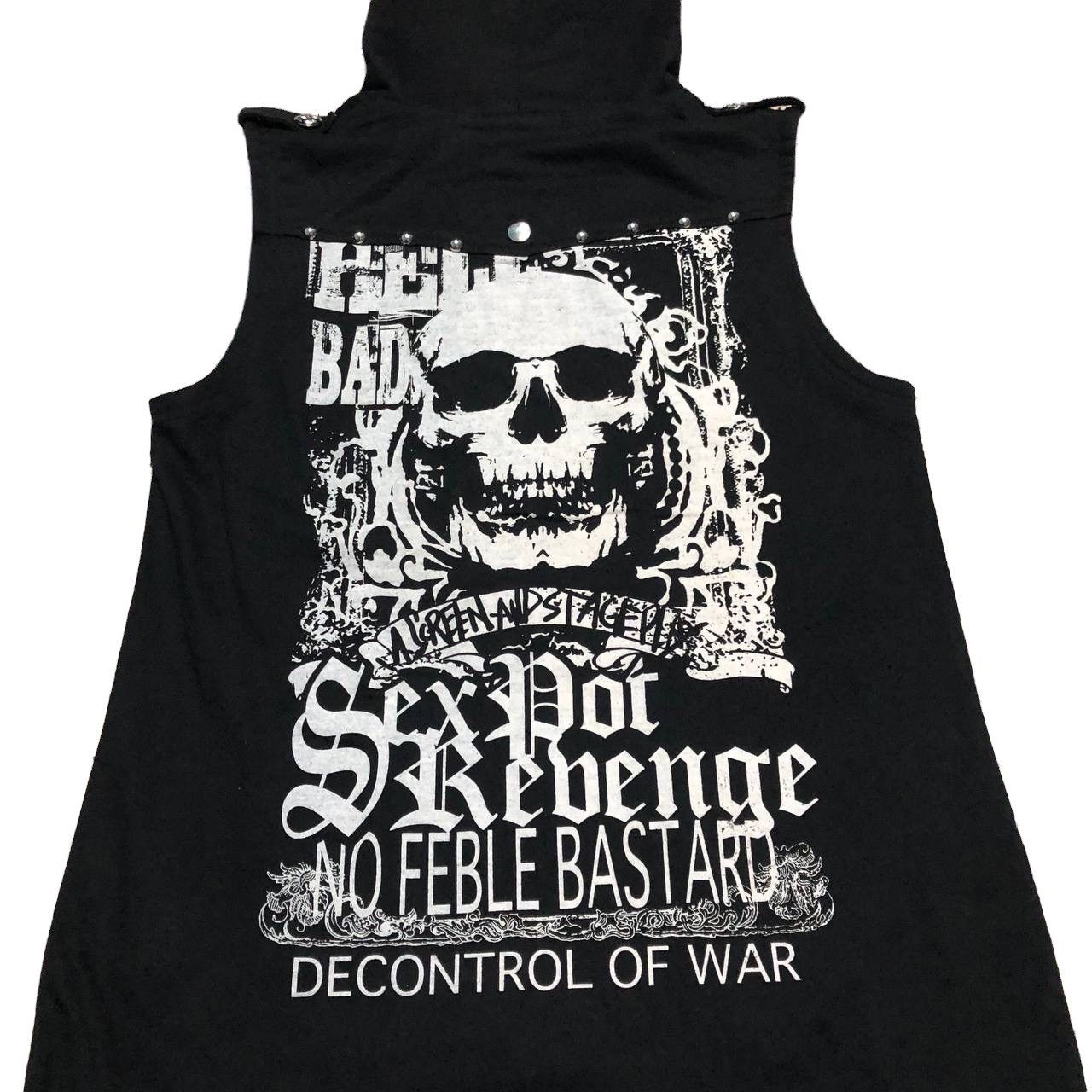 Japanese Brand × Seditionaries SEX POT REVENGE SKULLS SLEEVELESS PUNK HOODIE Size US M / EU 48-50 / 2 - 2 Thumbnail