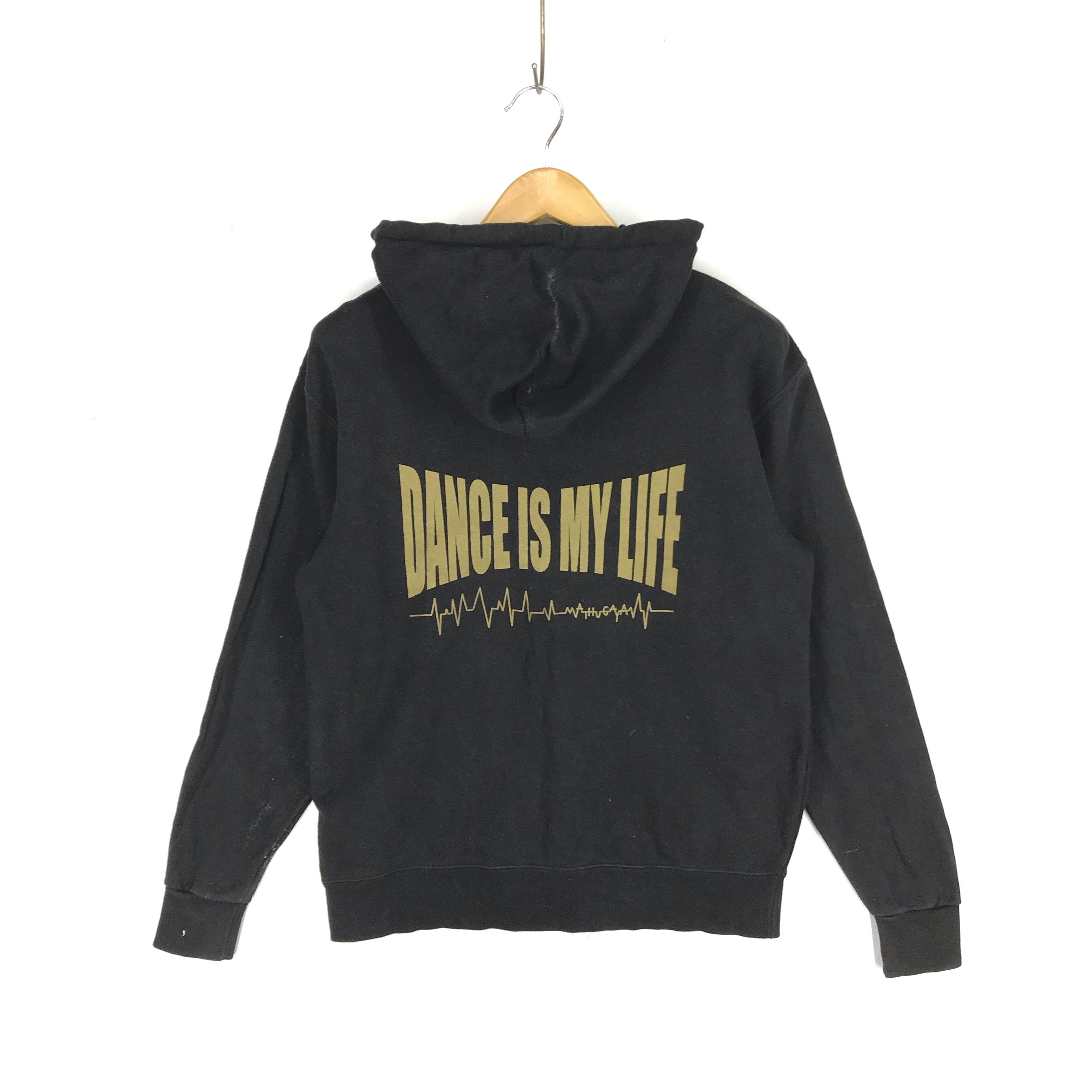 Japanese Brand PRINTSTAR Dance Is My Life Zipper Hoodie #2390-83 Size US M / EU 48-50 / 2 - 1 Thumbnail