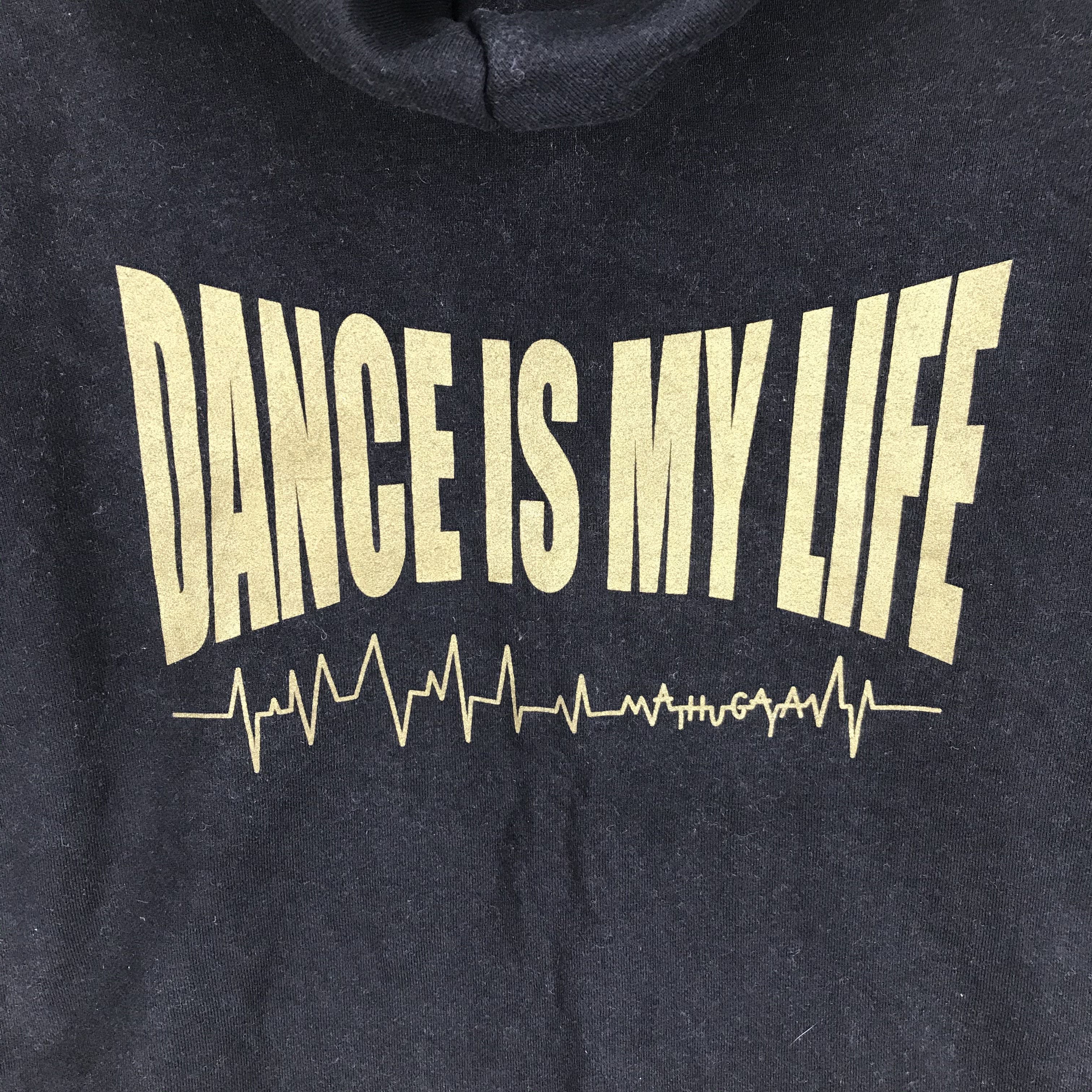 Japanese Brand PRINTSTAR Dance Is My Life Zipper Hoodie #2390-83 Size US M / EU 48-50 / 2 - 2 Thumbnail