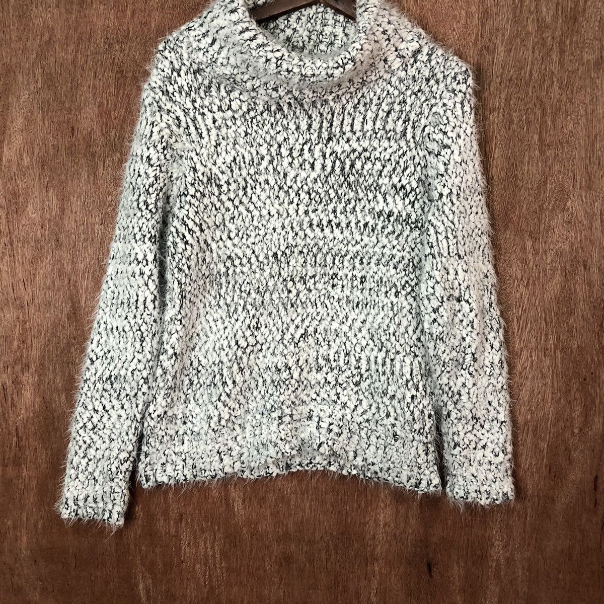 Grailed Jeansis White Shag Shaggy fu mohair Knitwear #6429 Size US S / EU 44-46 / 1 - 3 Thumbnail