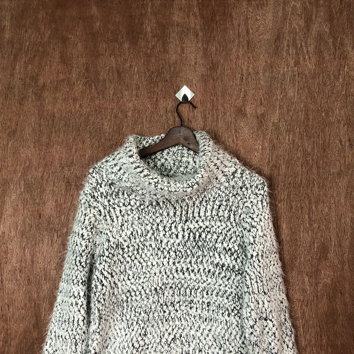 Grailed Jeansis White Shag Shaggy fu mohair Knitwear #6429 Size US S / EU 44-46 / 1 - 2 Thumbnail