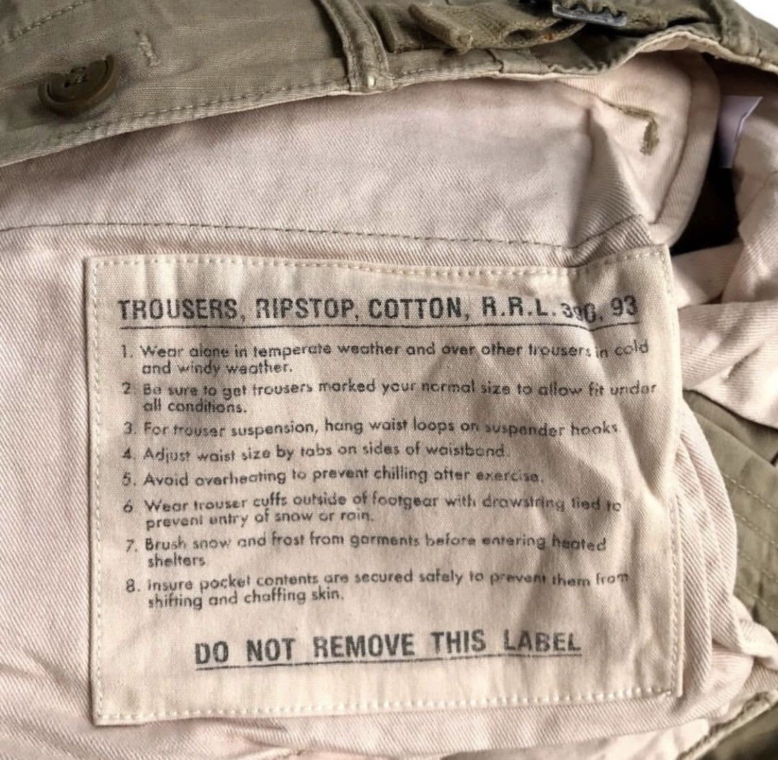 RRL Ralph Lauren 🔥FREE SHIPPING🔥SURPLUS CARGO PANTS RRL RALPH LAURENT Size US 32 / EU 48 - 10 Thumbnail
