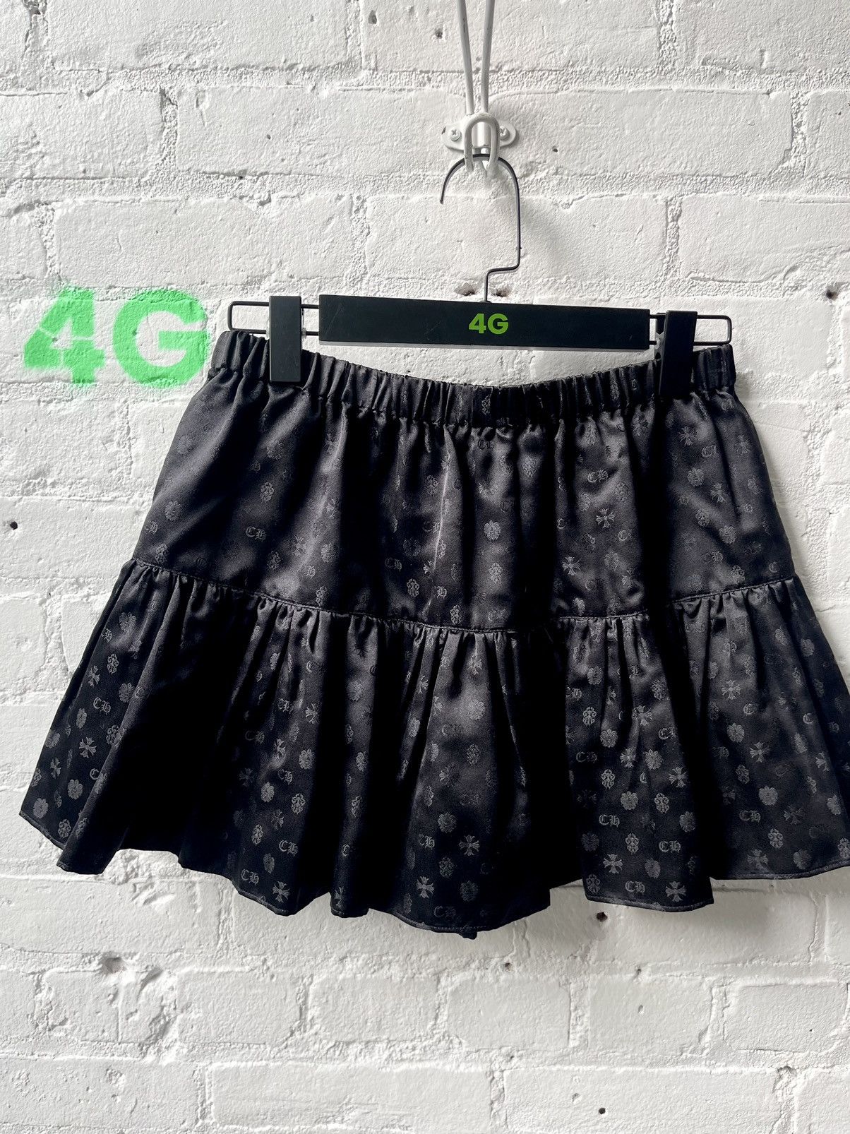 image of Chrome Hearts New Black Miniskirt One Size Fit All, Women's