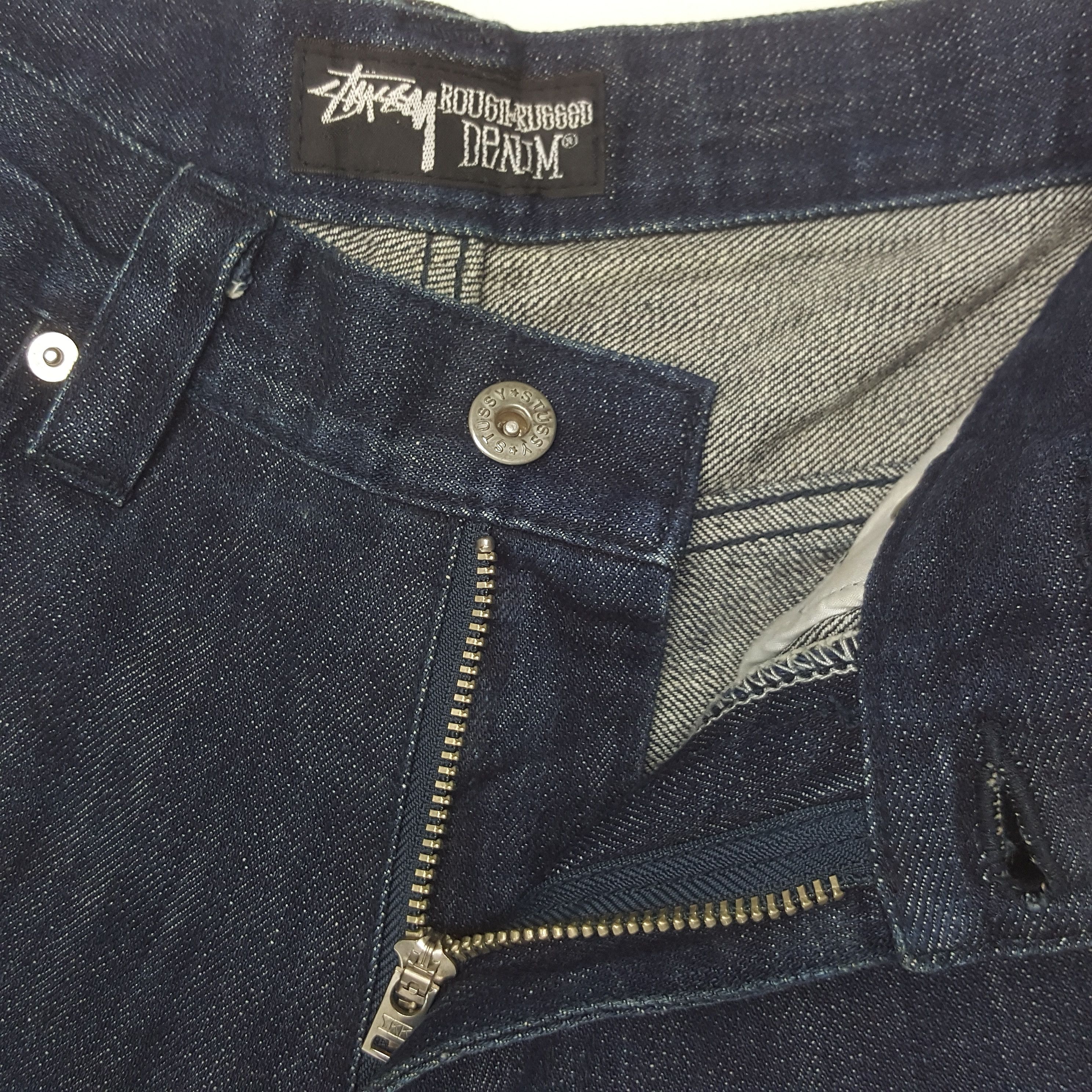 Stussy × Vintage Vintage Stussy Custom Art Logo Design Denim Jeans Size US 35 - 12 Thumbnail