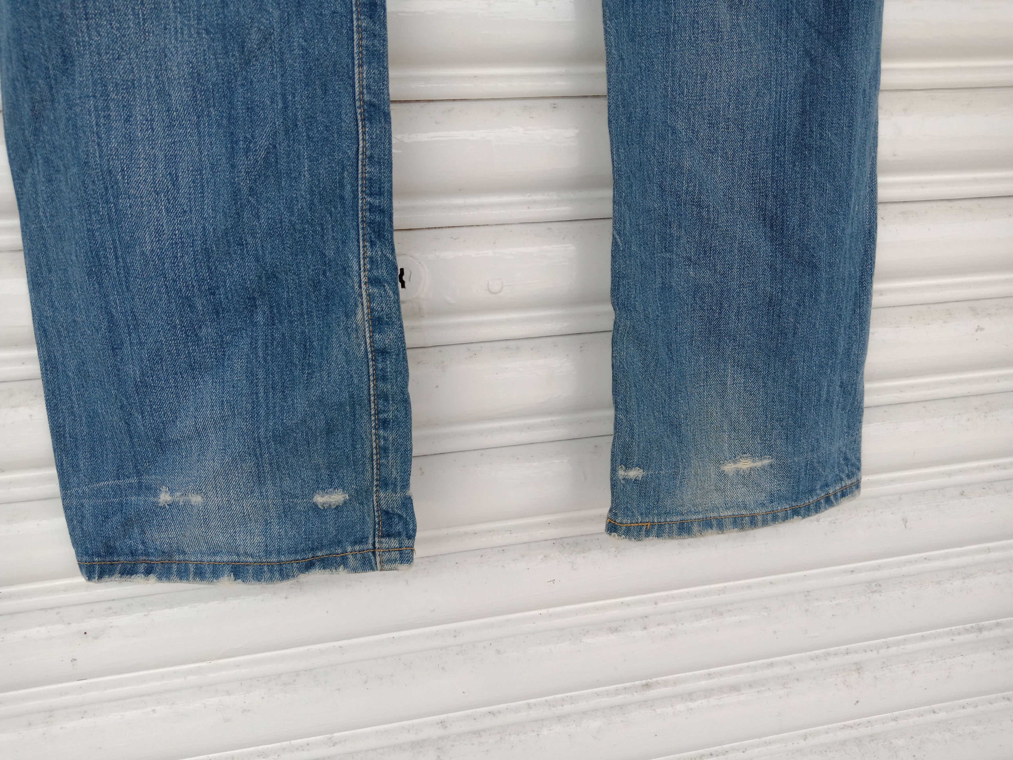 Levi's Levi's 501 Light Washed Distressed Size US 32 / EU 48 - 8 Thumbnail