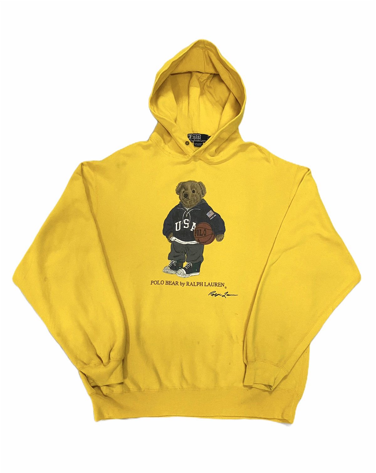 Polo Ralph Lauren Vtg🔥Polo Ralph Lauren Polo Bear Hoddie Pullover Size US L / EU 52-54 / 3 - 1 Thumbnail