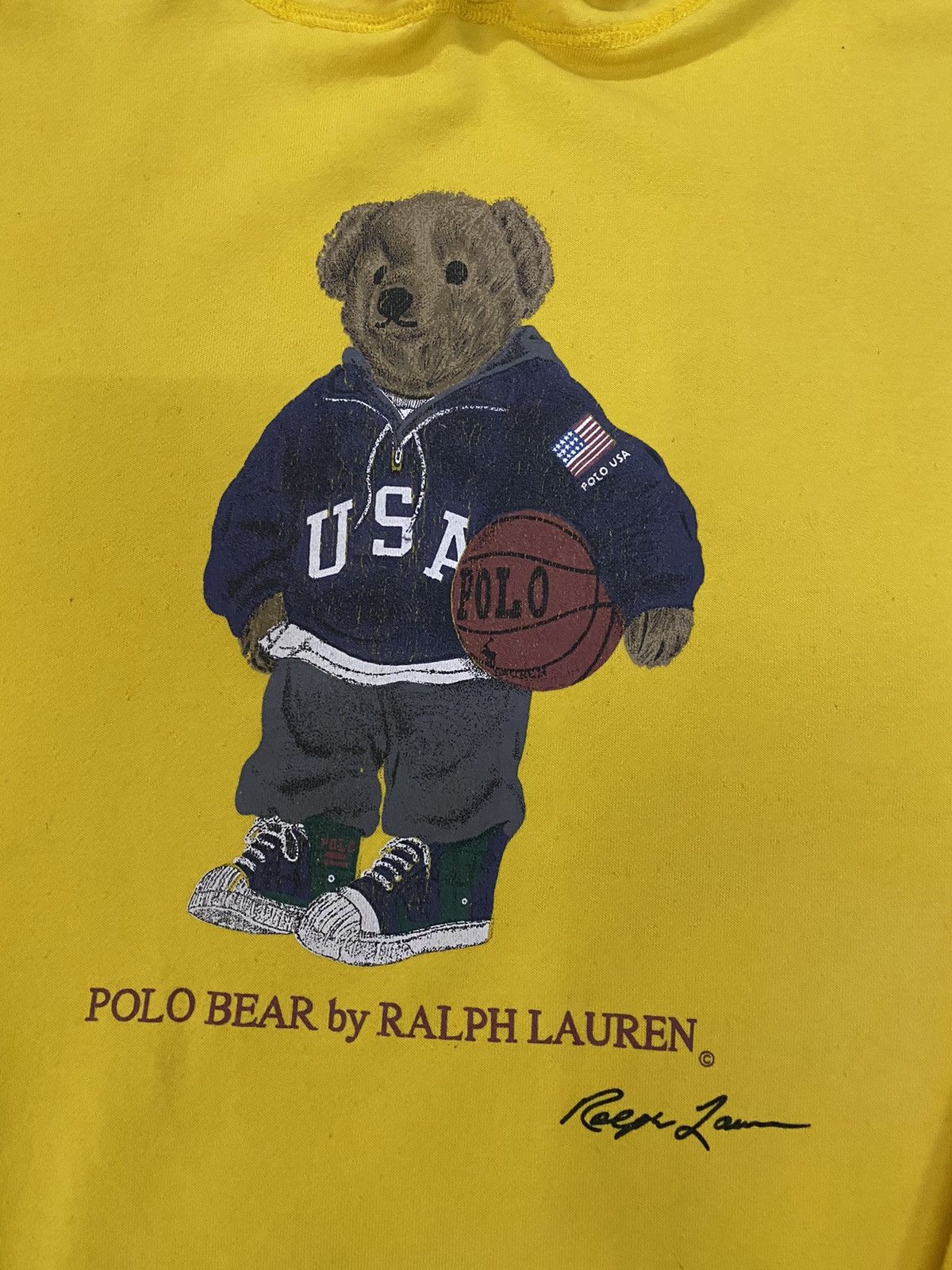 Polo Ralph Lauren Vtg🔥Polo Ralph Lauren Polo Bear Hoddie Pullover Size US L / EU 52-54 / 3 - 6 Thumbnail