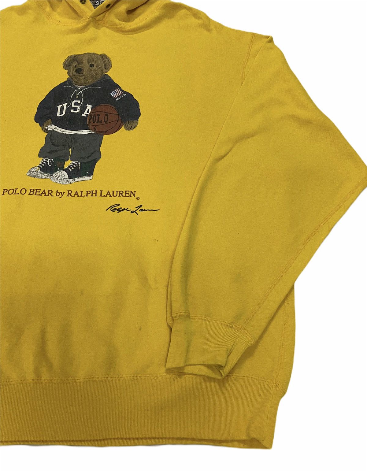 Polo Ralph Lauren Vtg🔥Polo Ralph Lauren Polo Bear Hoddie Pullover Size US L / EU 52-54 / 3 - 4 Thumbnail