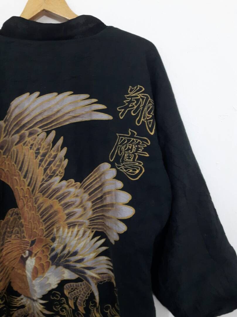 Japanese Brand × Vintage Vintage Japanese Kimono/samurai Eagle Motive Size US L / EU 52-54 / 3 - 3 Thumbnail