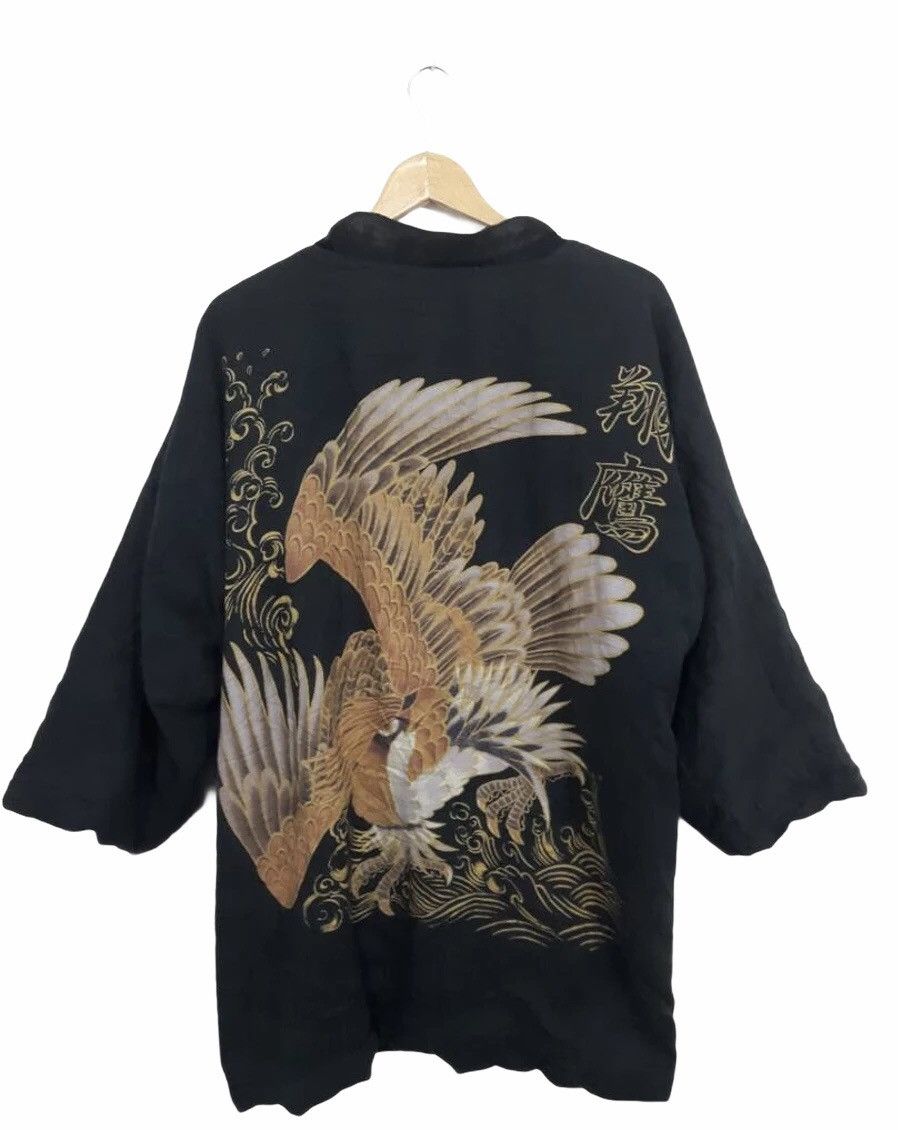 Japanese Brand × Vintage Vintage Japanese Kimono/samurai Eagle Motive Size US L / EU 52-54 / 3 - 1 Thumbnail