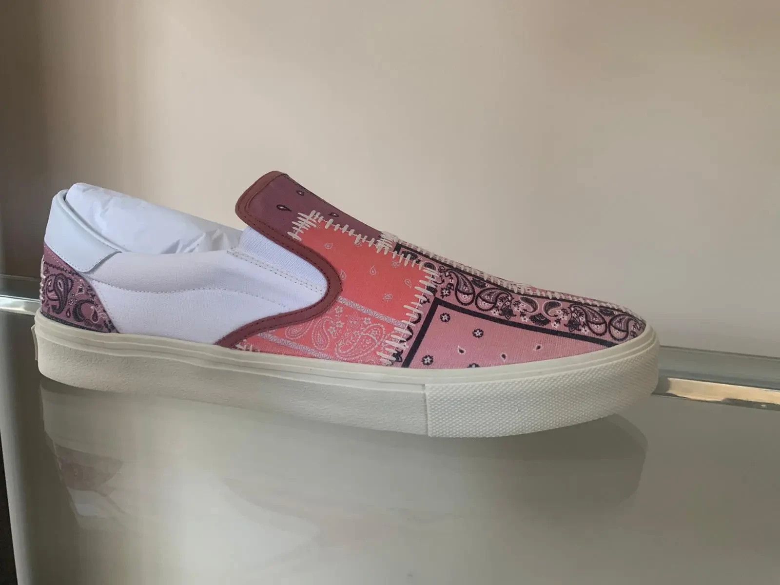 Amiri Bandana Reconstructed Slip On Shoes Size US 13 / EU 46 - 10 Thumbnail