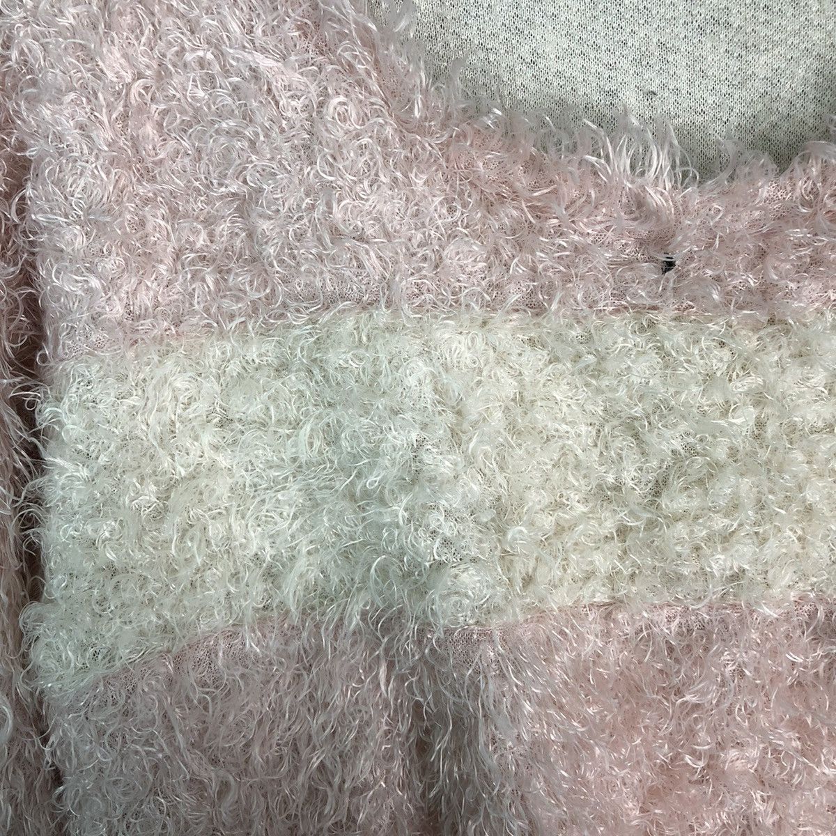Homespun Knitwear Fortune Cookies Shag Shaggy Fur Mohair Knitwear #6496 Size L / US 10 / IT 46 - 8 Thumbnail