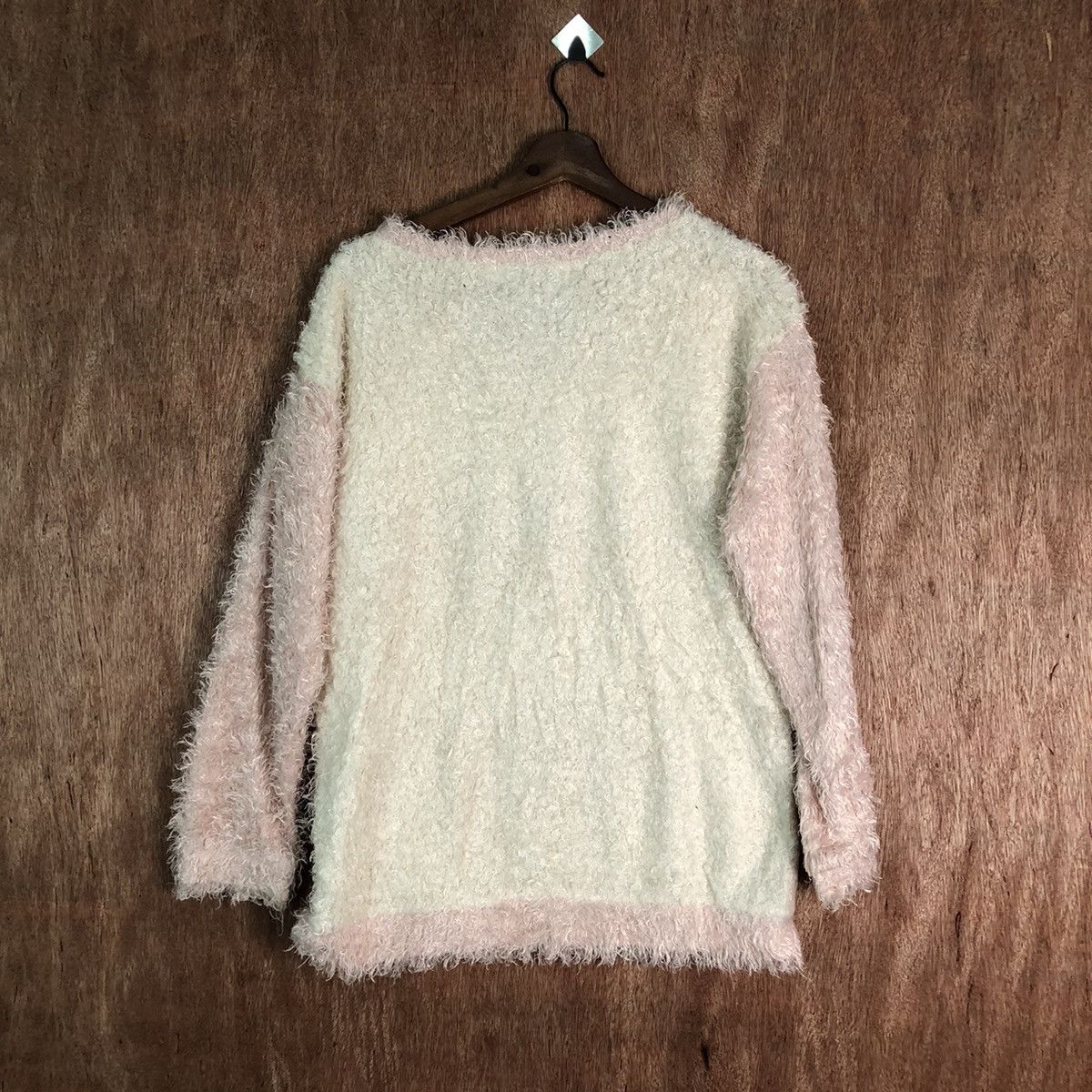 Homespun Knitwear Fortune Cookies Shag Shaggy Fur Mohair Knitwear #6496 Size L / US 10 / IT 46 - 9 Thumbnail