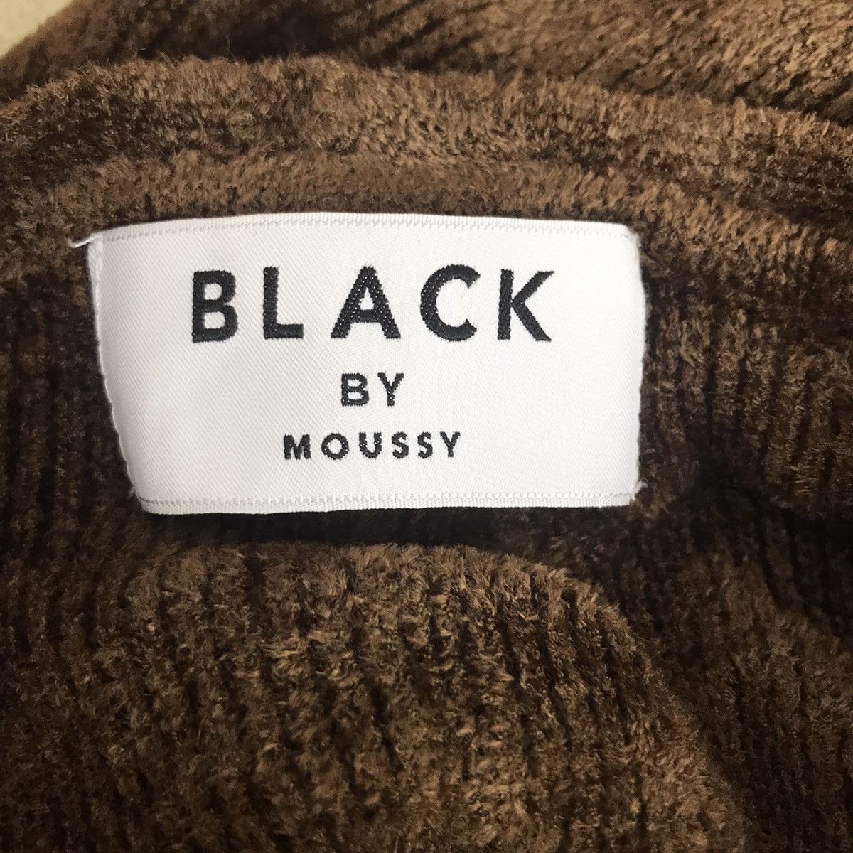 MOUSSY BLACK By MOUSSY Wide Neck Japan Stretch Knitwear Sweatshirt Size S / US 4 / IT 40 - 3 Thumbnail