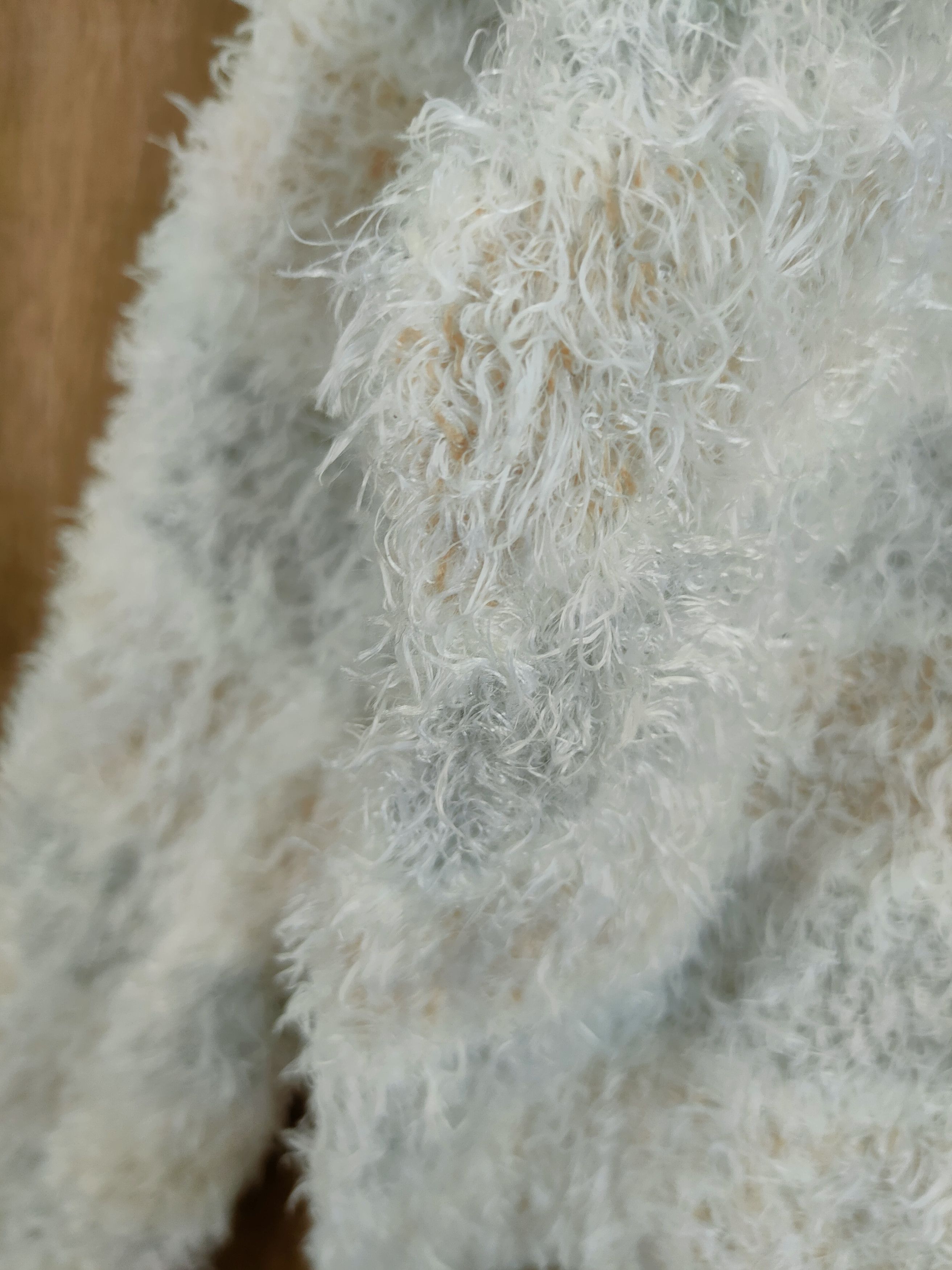 Homespun Knitwear D Ray Cassin Crop top shag shaggy fur mohair #46-952 Size M / US 6-8 / IT 42-44 - 13 Thumbnail