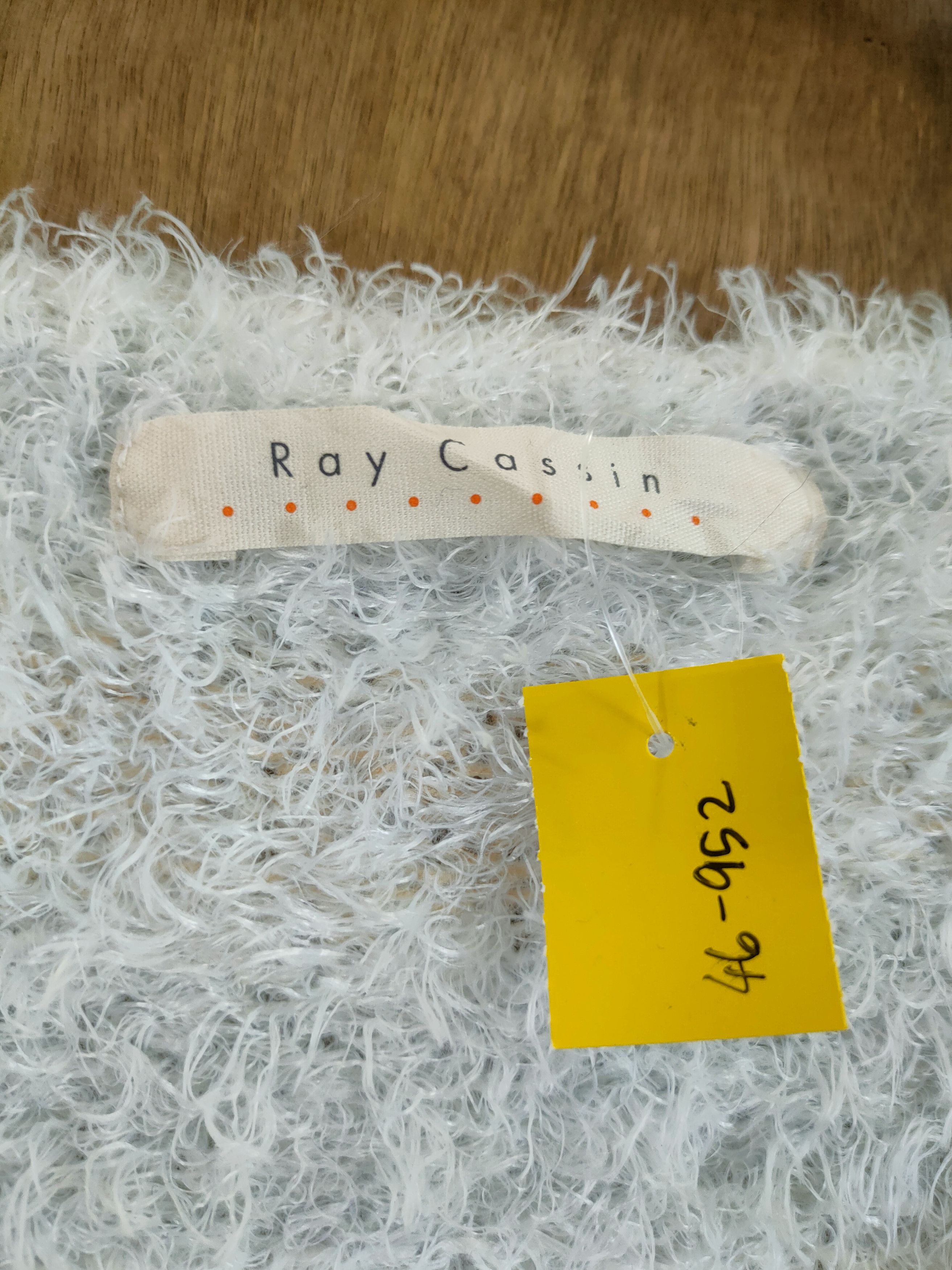 Homespun Knitwear D Ray Cassin Crop top shag shaggy fur mohair #46-952 Size M / US 6-8 / IT 42-44 - 4 Thumbnail