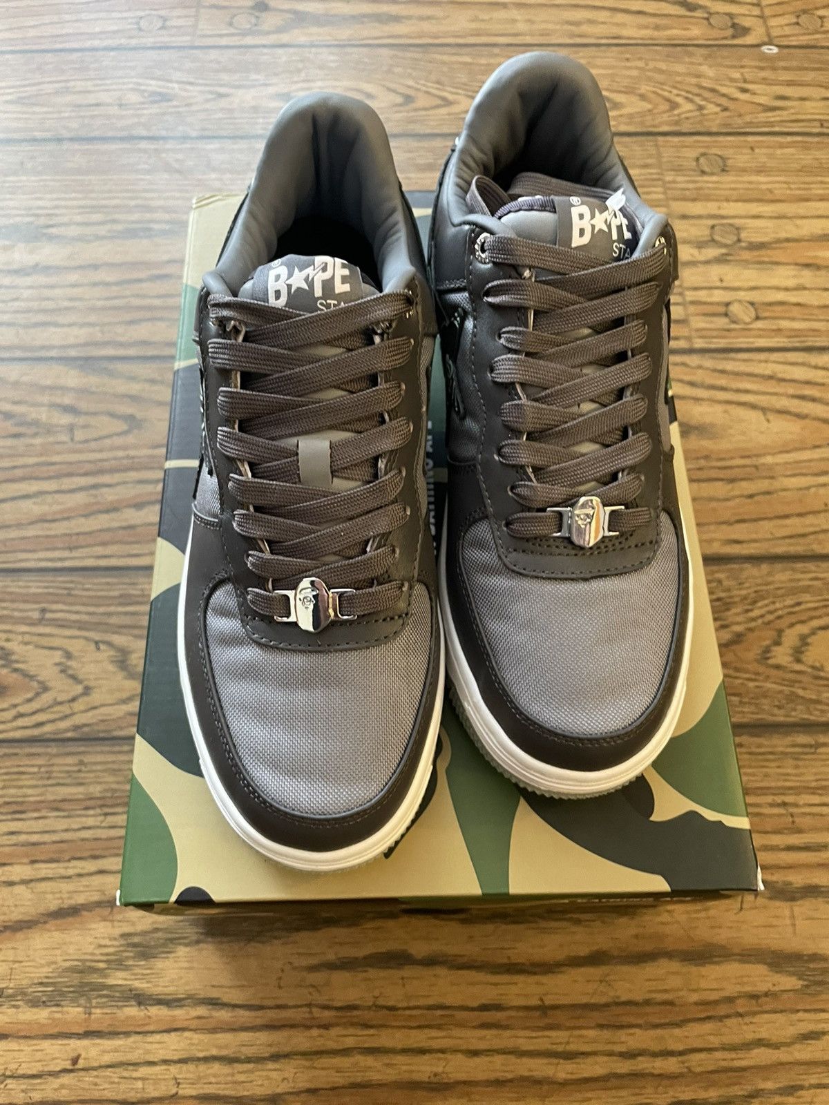 Bape Bape Charcoal Text Code Camo Bapestas Size US 8 / EU 41 - 5 Thumbnail